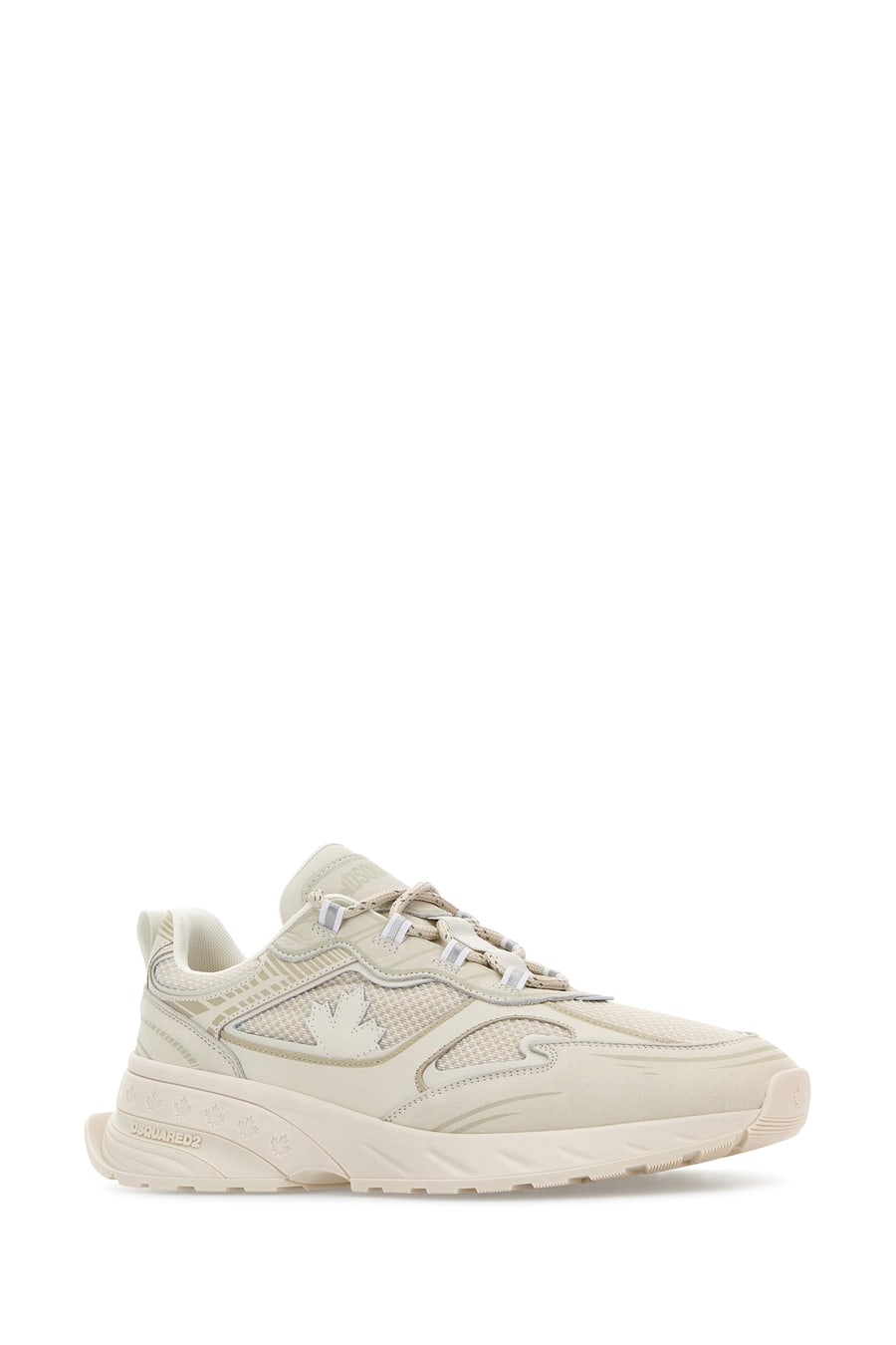 Dsquared2 Sneakers Sprinter gesso in rete e pelle, view 2