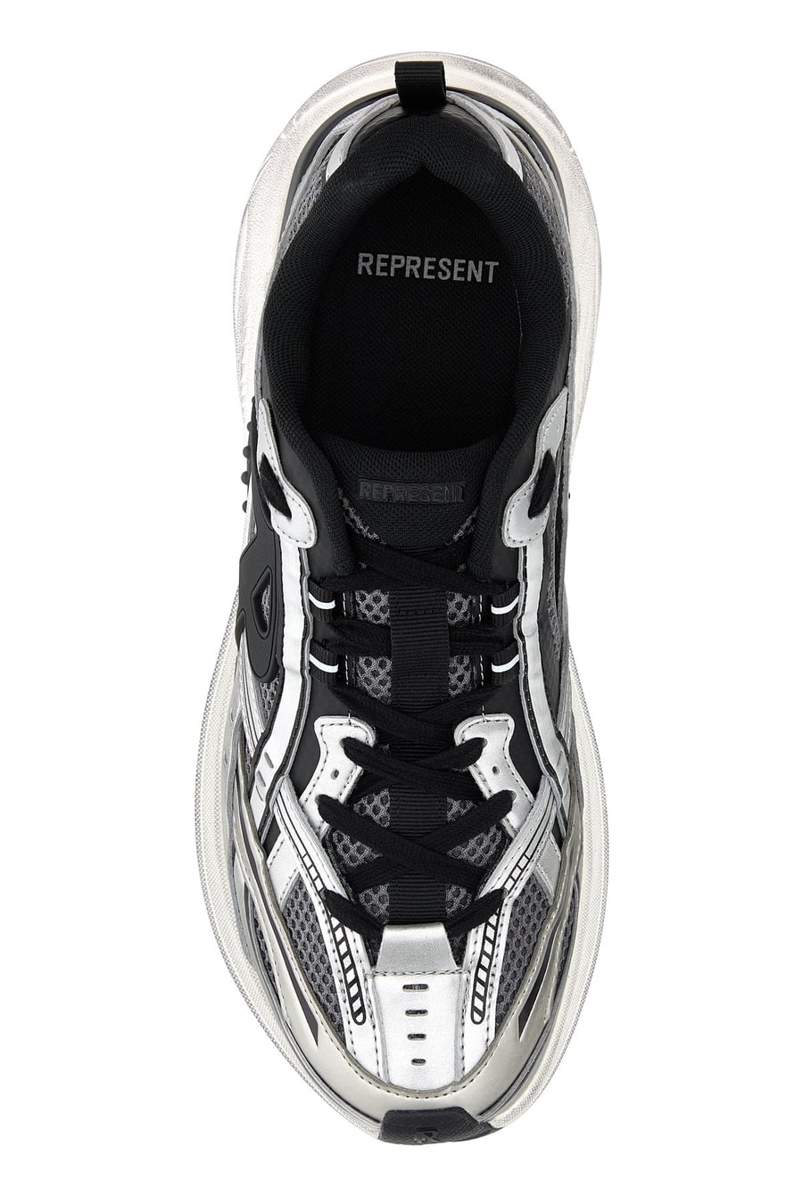 REPRESENT Sneakers Storm Runner multicolor in rete e gomma, view 4