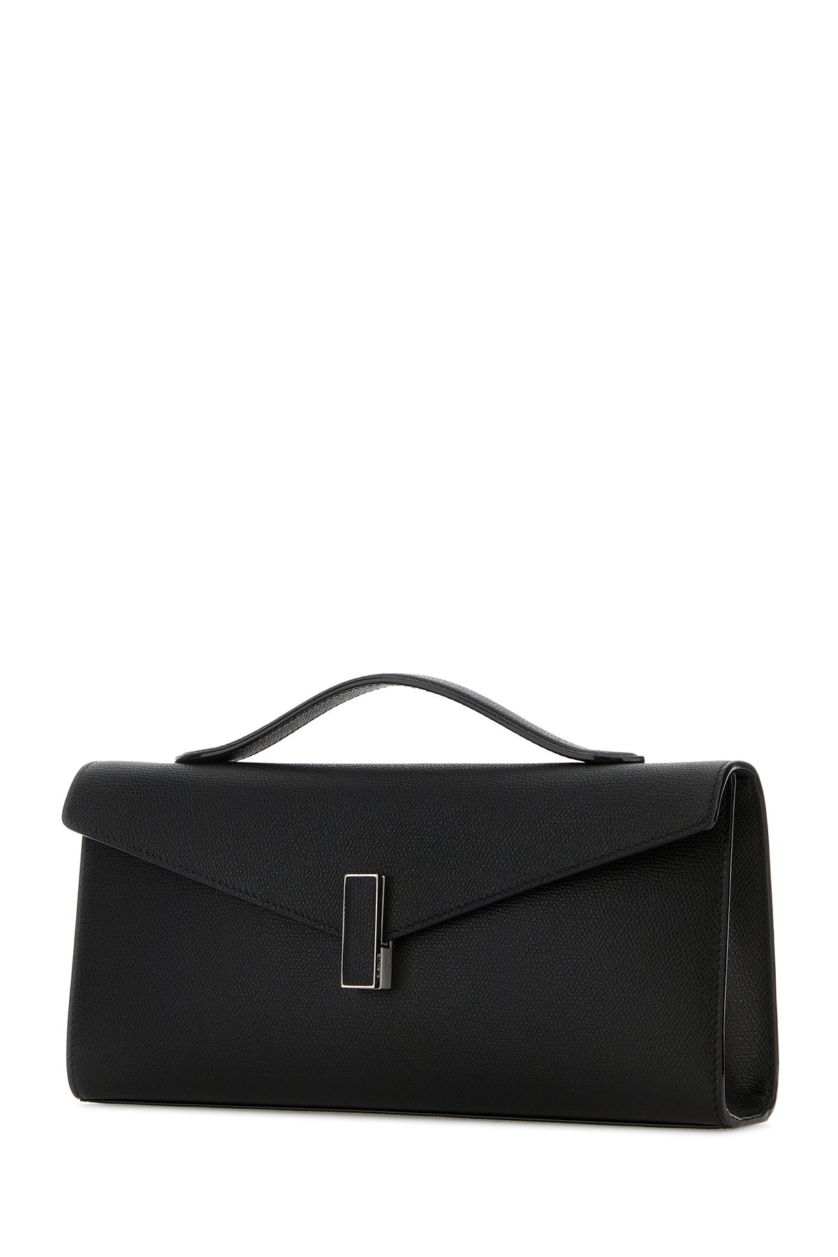 VALEXTRA Borsa a mano Iside in pelle nera, view 2