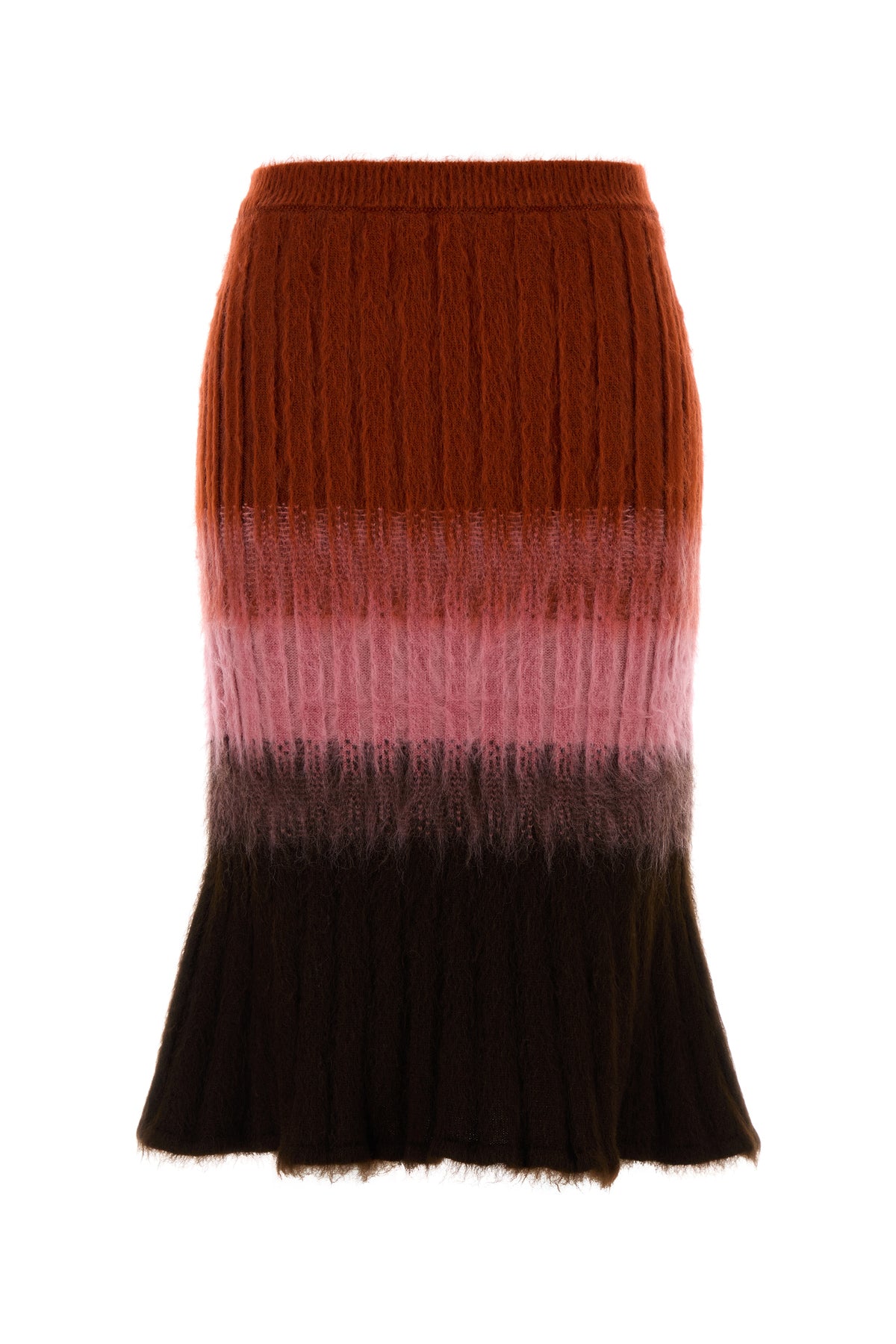 Fendi Gonna in misto mohair multicolor