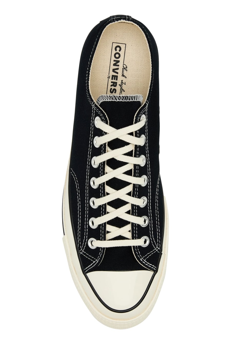 CONVERSE Sneakers Chuck 70 in tela nera, view 4
