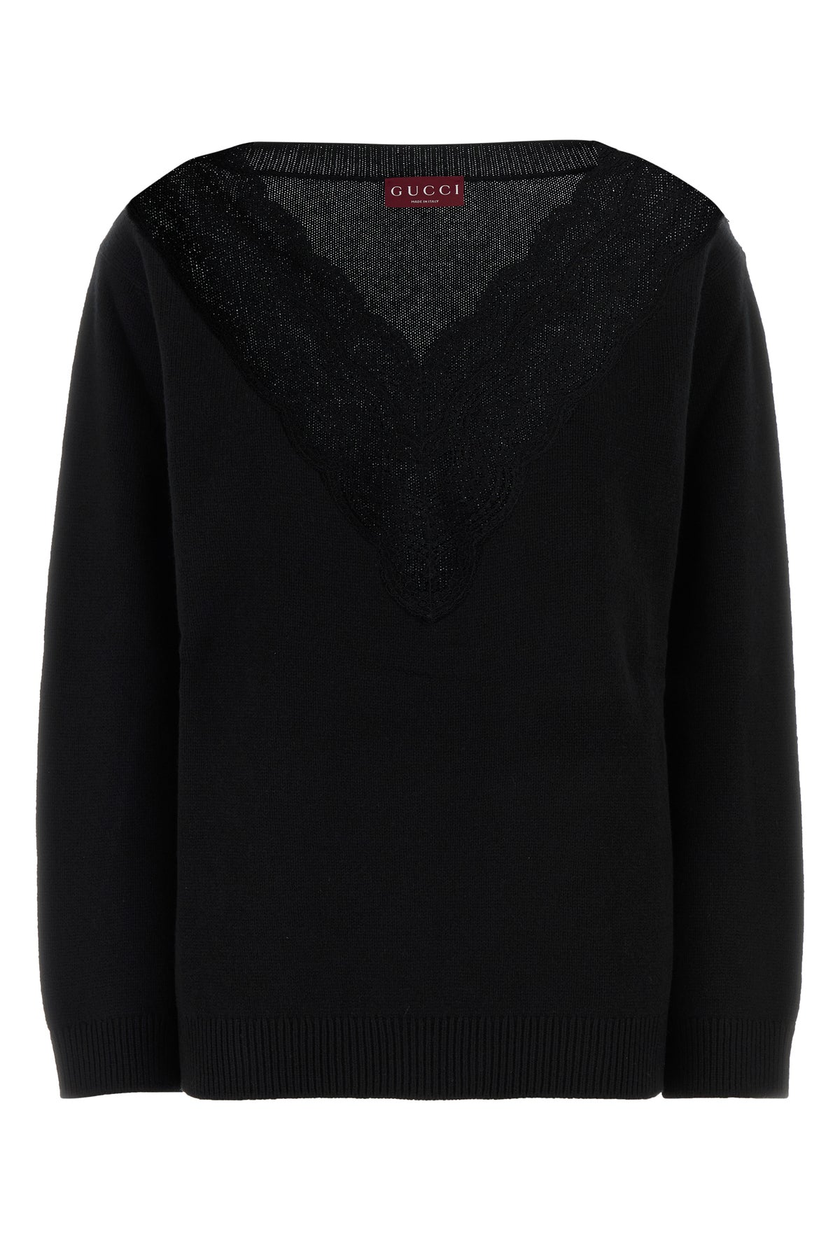 Gucci Maglione oversize in misto lana nera