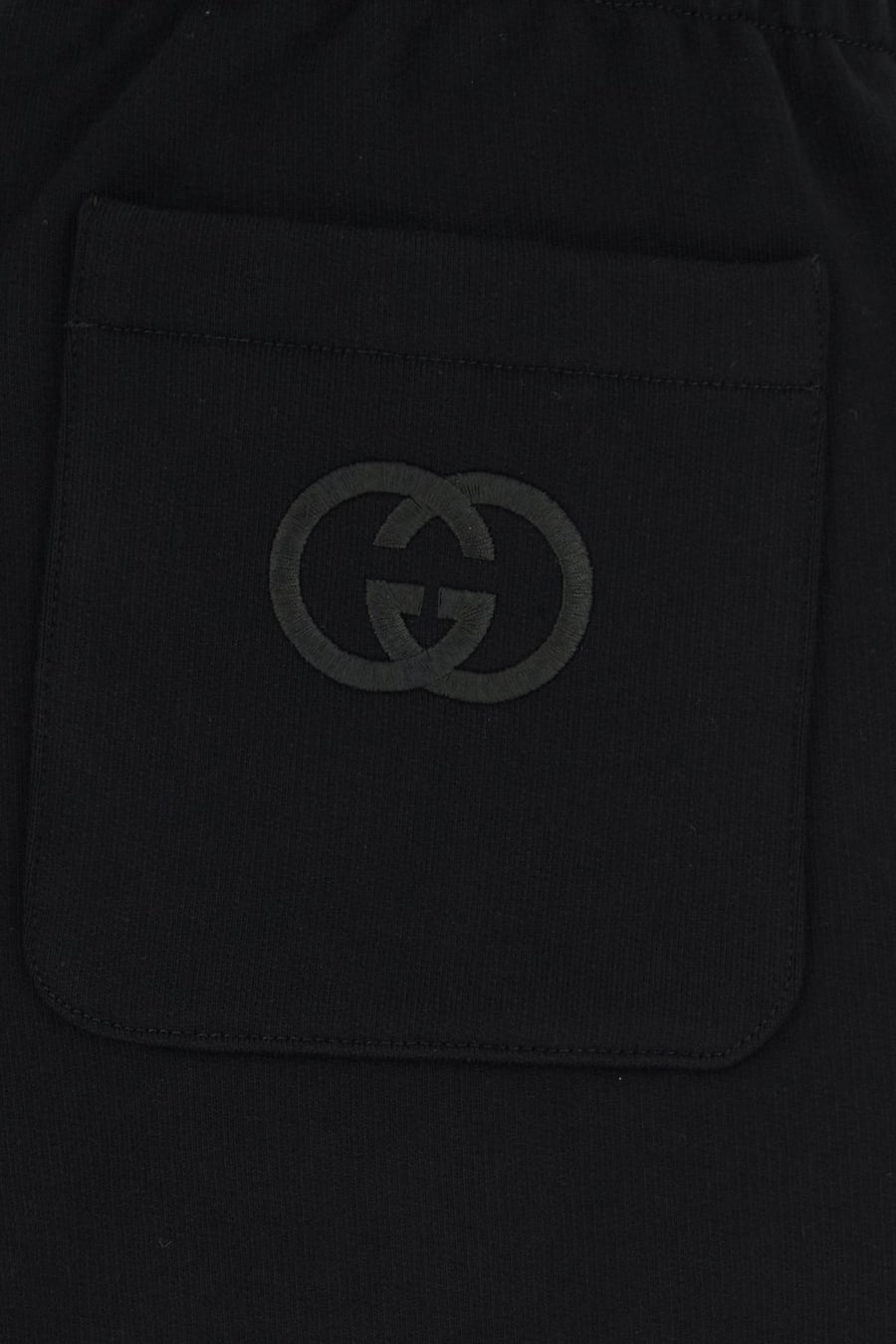 Gucci Pantalone jogging in cotone nero, view 3