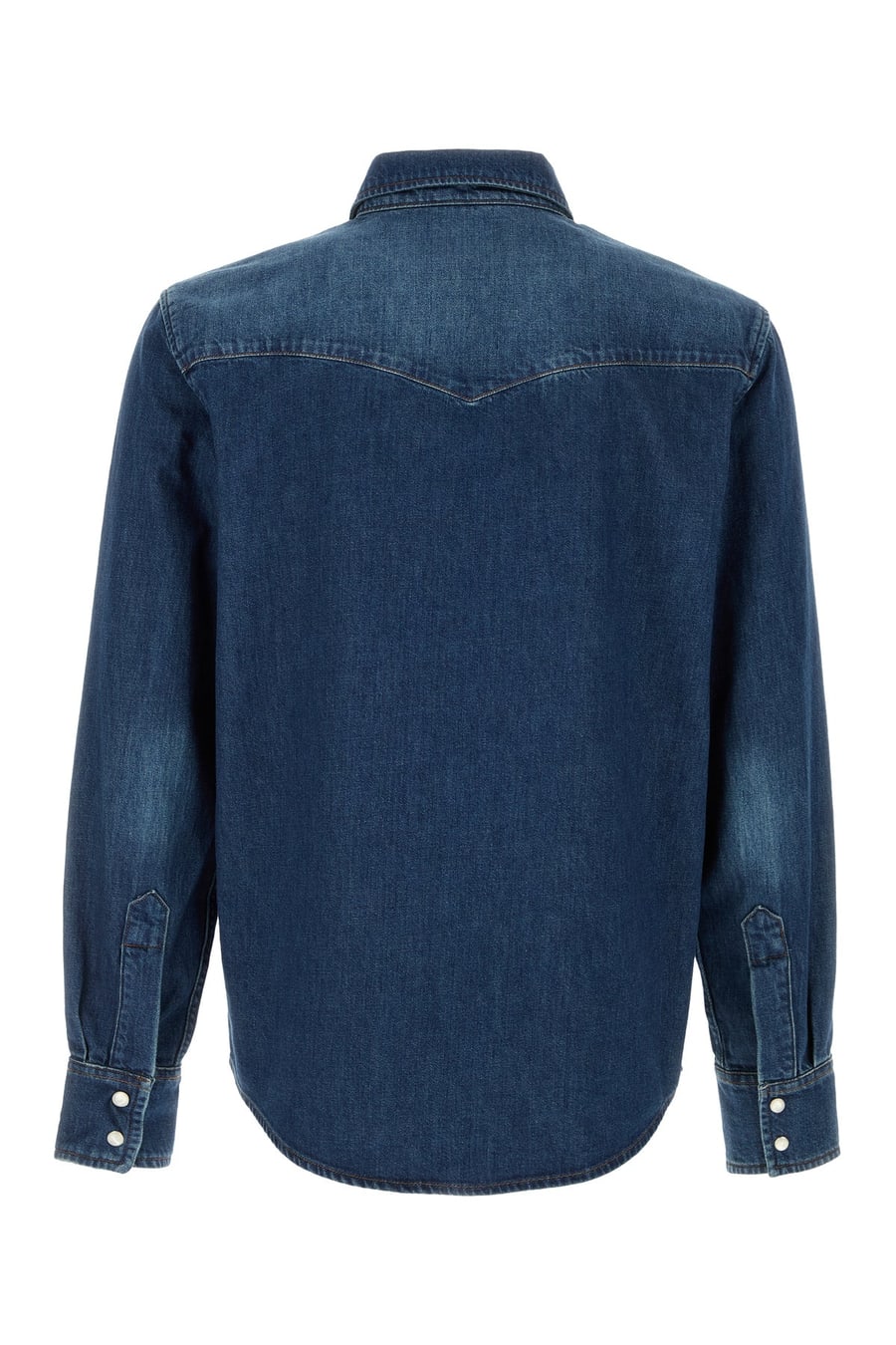 A.P.C. Camicia Western in denim, view 2
