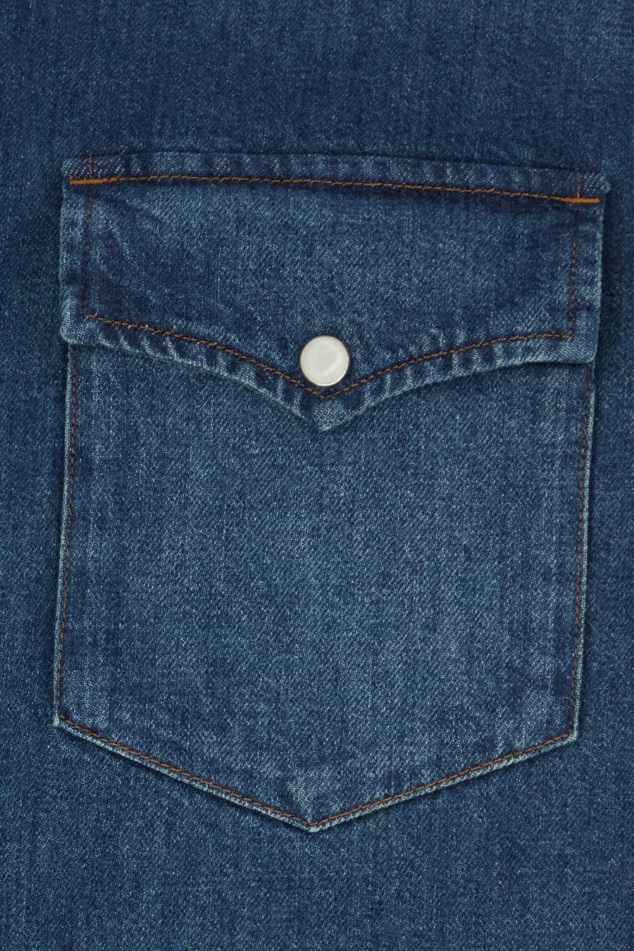 A.P.C. Camicia Western in denim, view 3