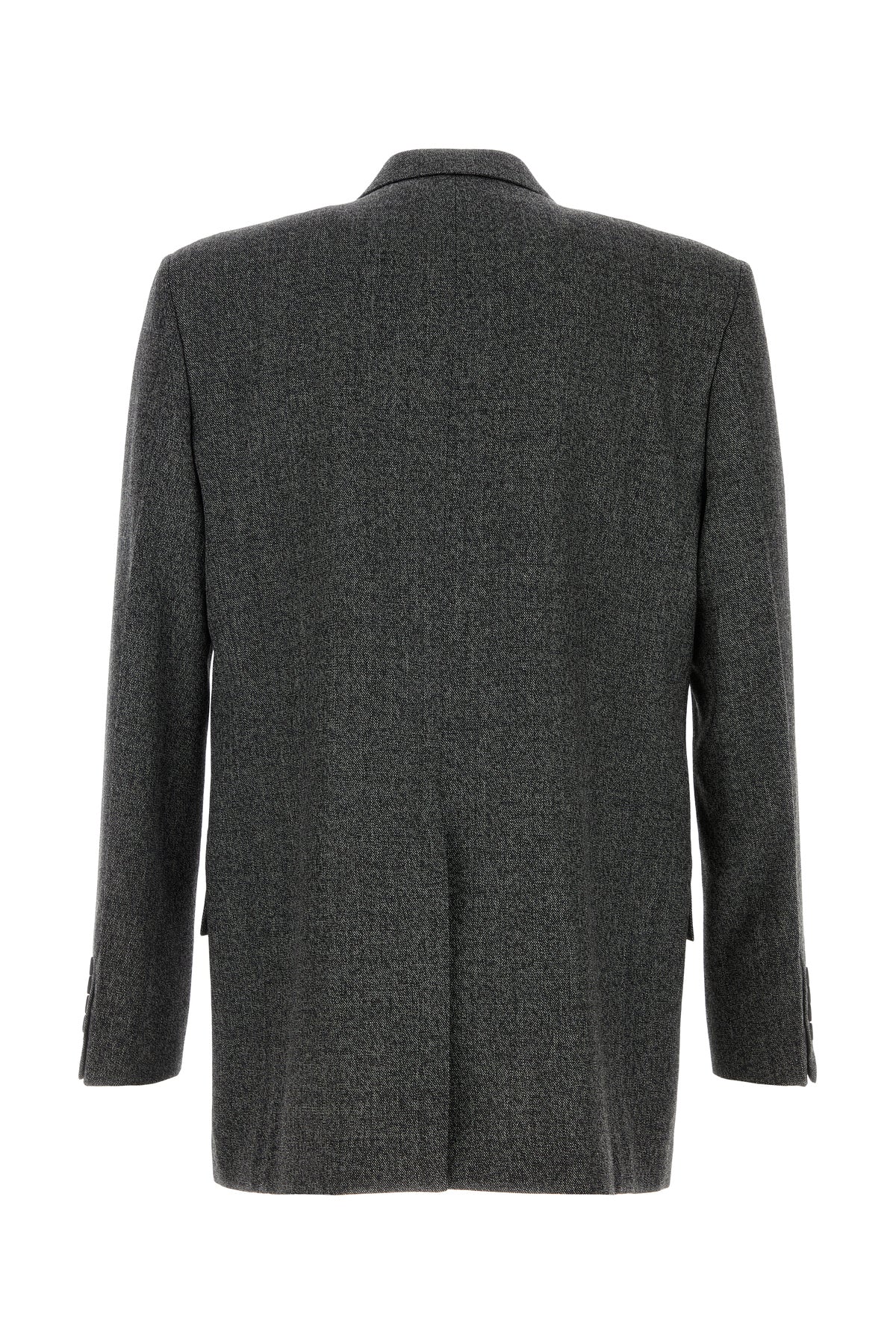 Gucci Giacca in lana antracite melangé, view 2