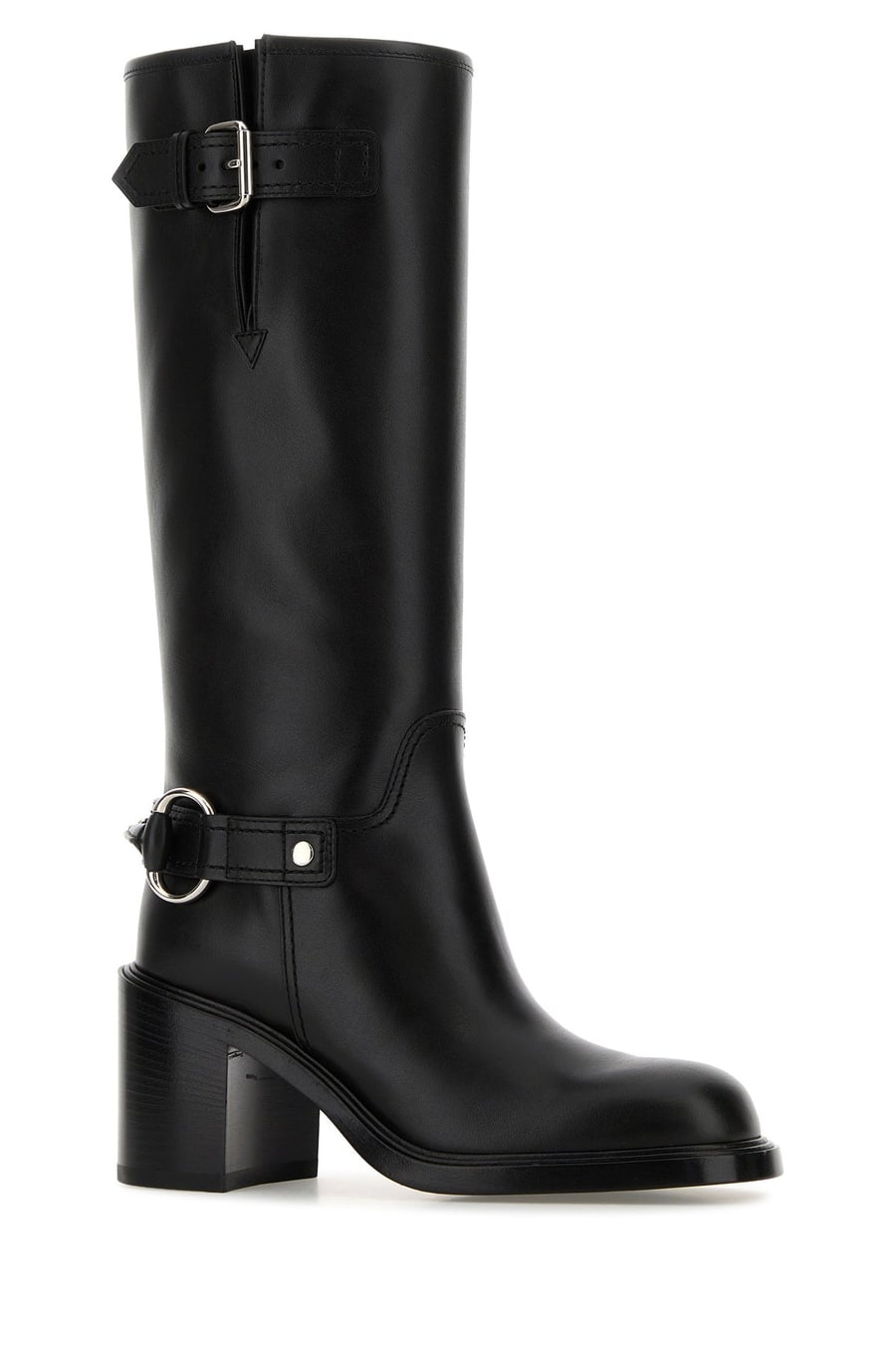 Gucci Stivali in pelle nera, view 2
