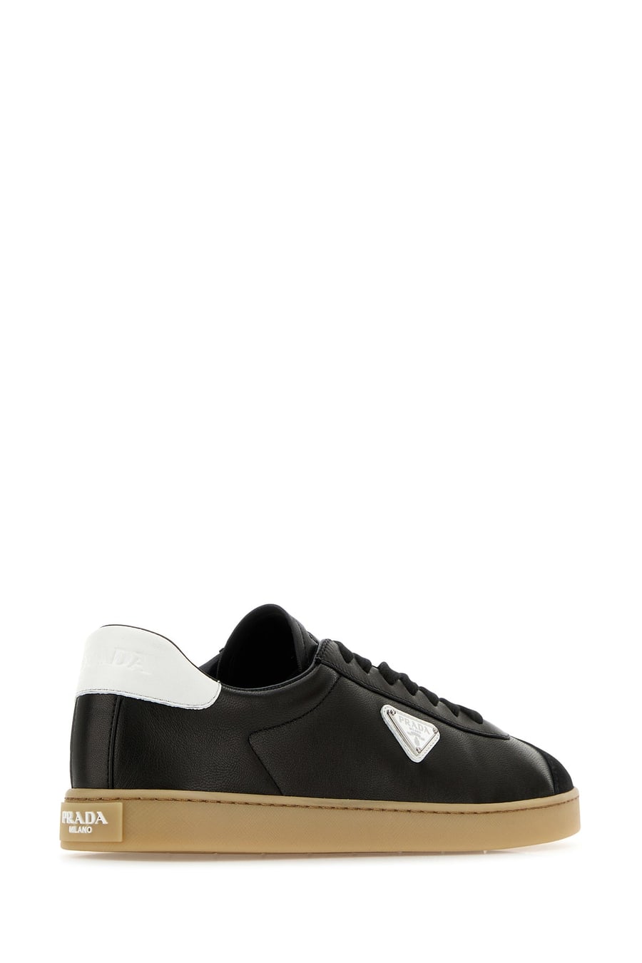 Prada Sneakers in nappa nera, view 3