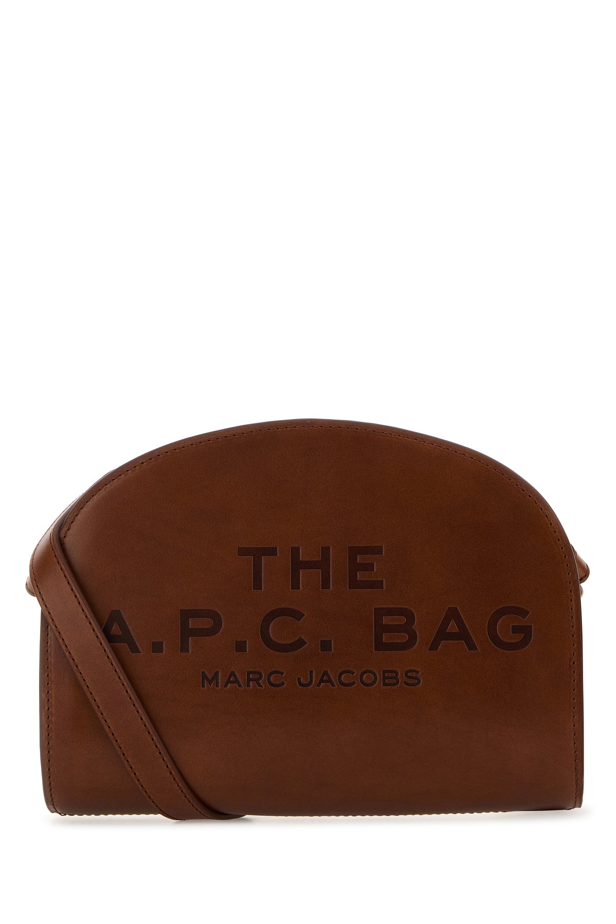 A.P.C. Borsa a tracolla Demi Lune A.P.C. x Marc Jacobs in pelle marrone