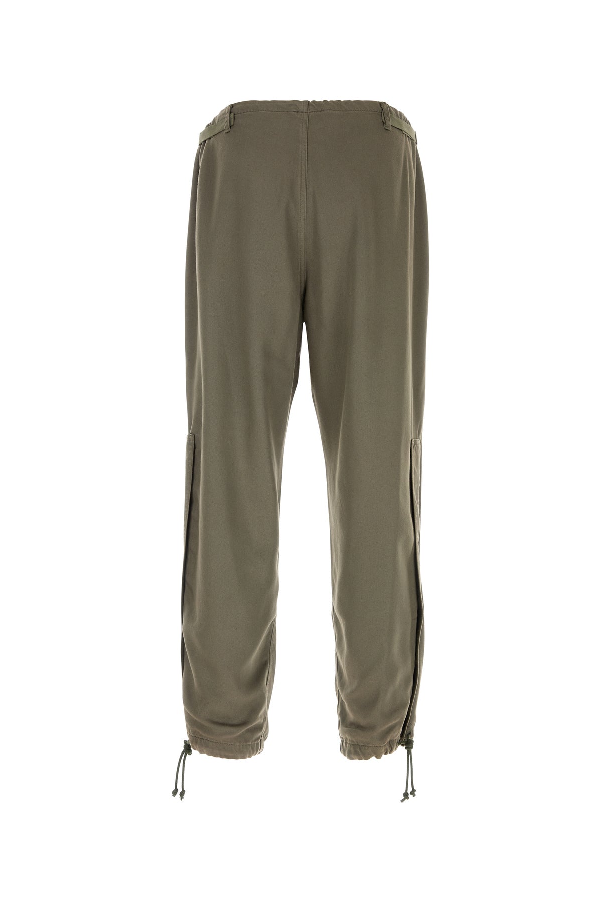 MAGLIANO Pantalone cargo in lyocell verde militare, view 2