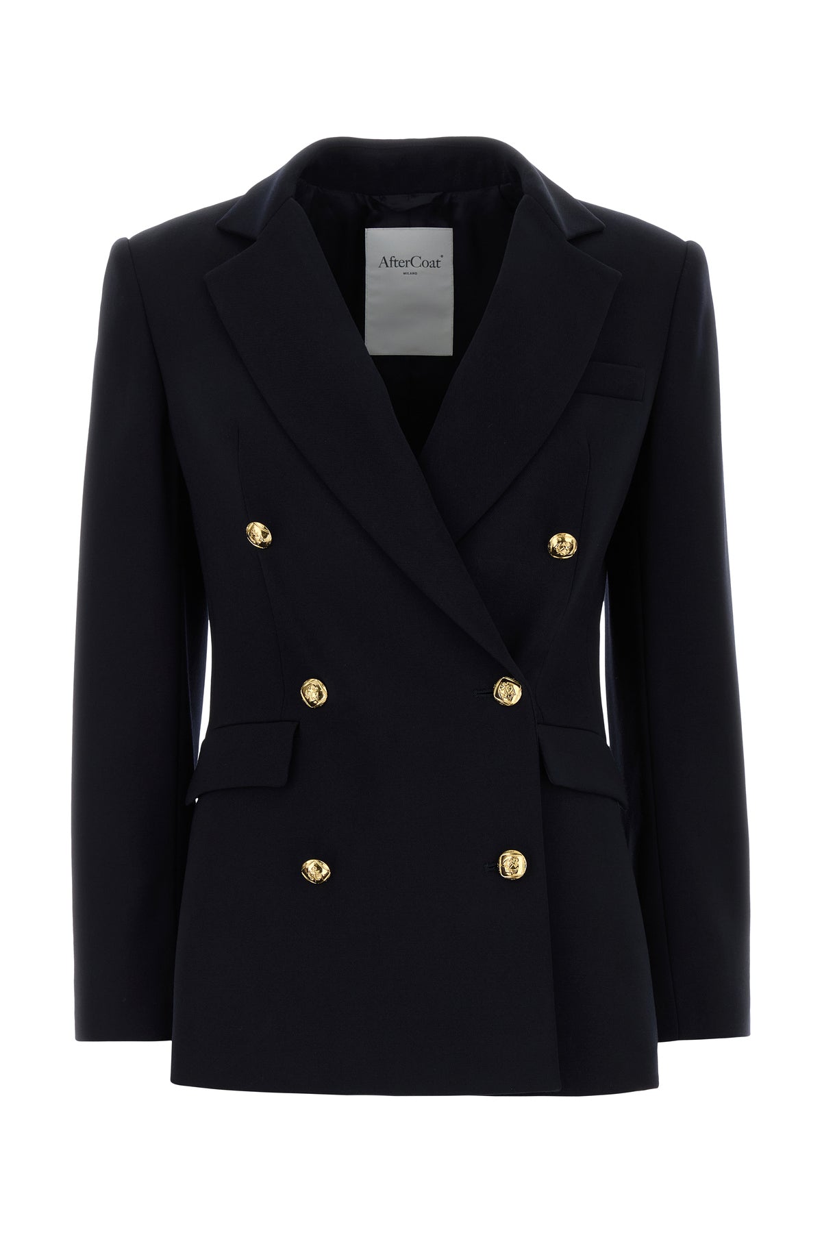 AFTERCOAT Giacca in lana blu notte