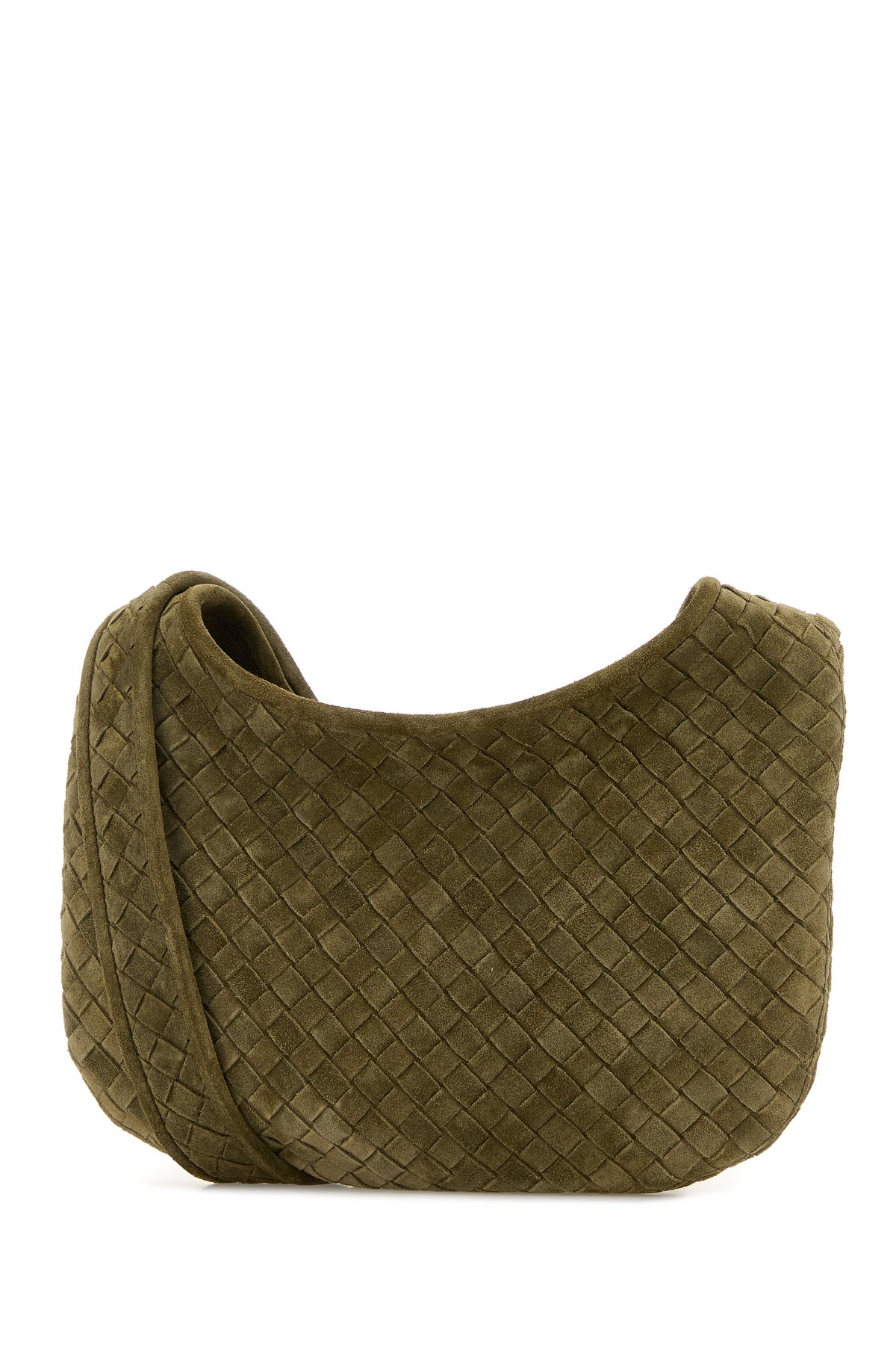 Bottega Veneta Borsa a tracolla in pelle scamosciata verde salvia, view 2