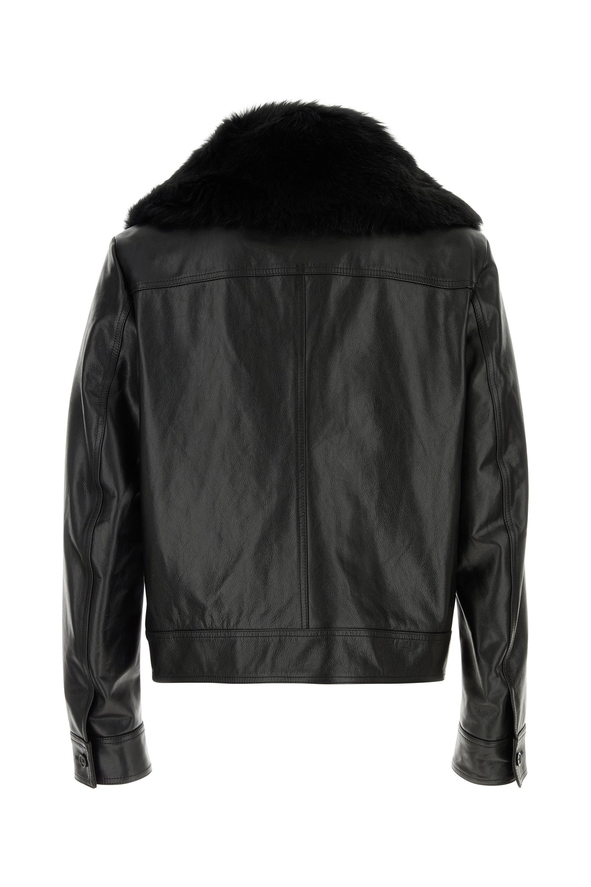 Dolce & Gabbana Giacca in pelle nera, view 2