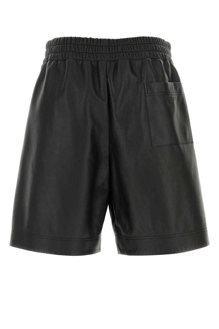 Gucci Bermuda in pelle nera, view 2