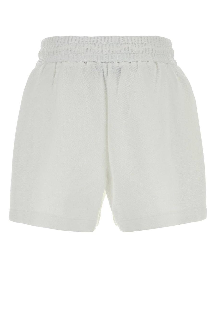 Gucci Bermuda in nylon stretch bianco, view 2