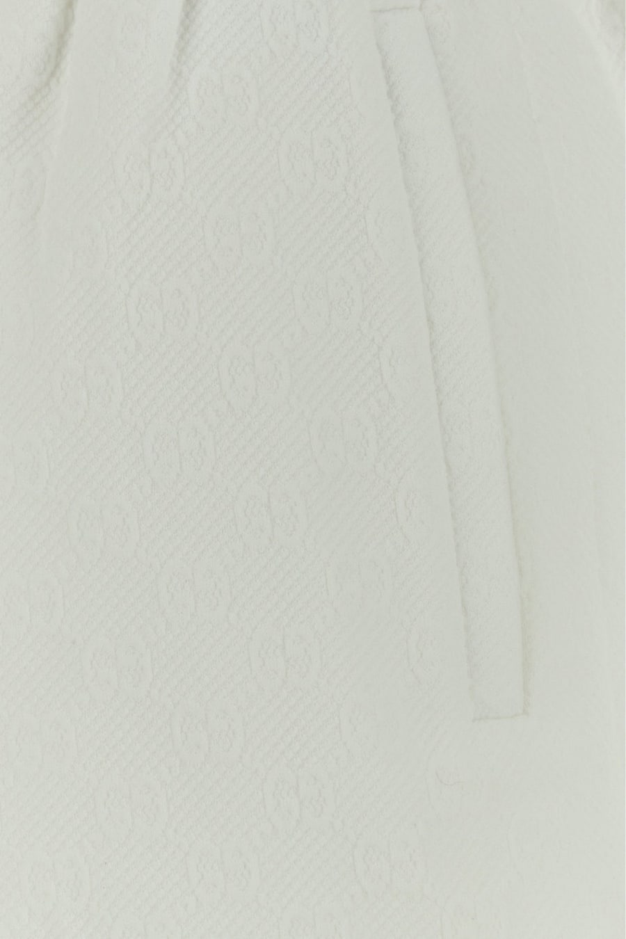 Gucci Bermuda in nylon stretch bianco, view 3