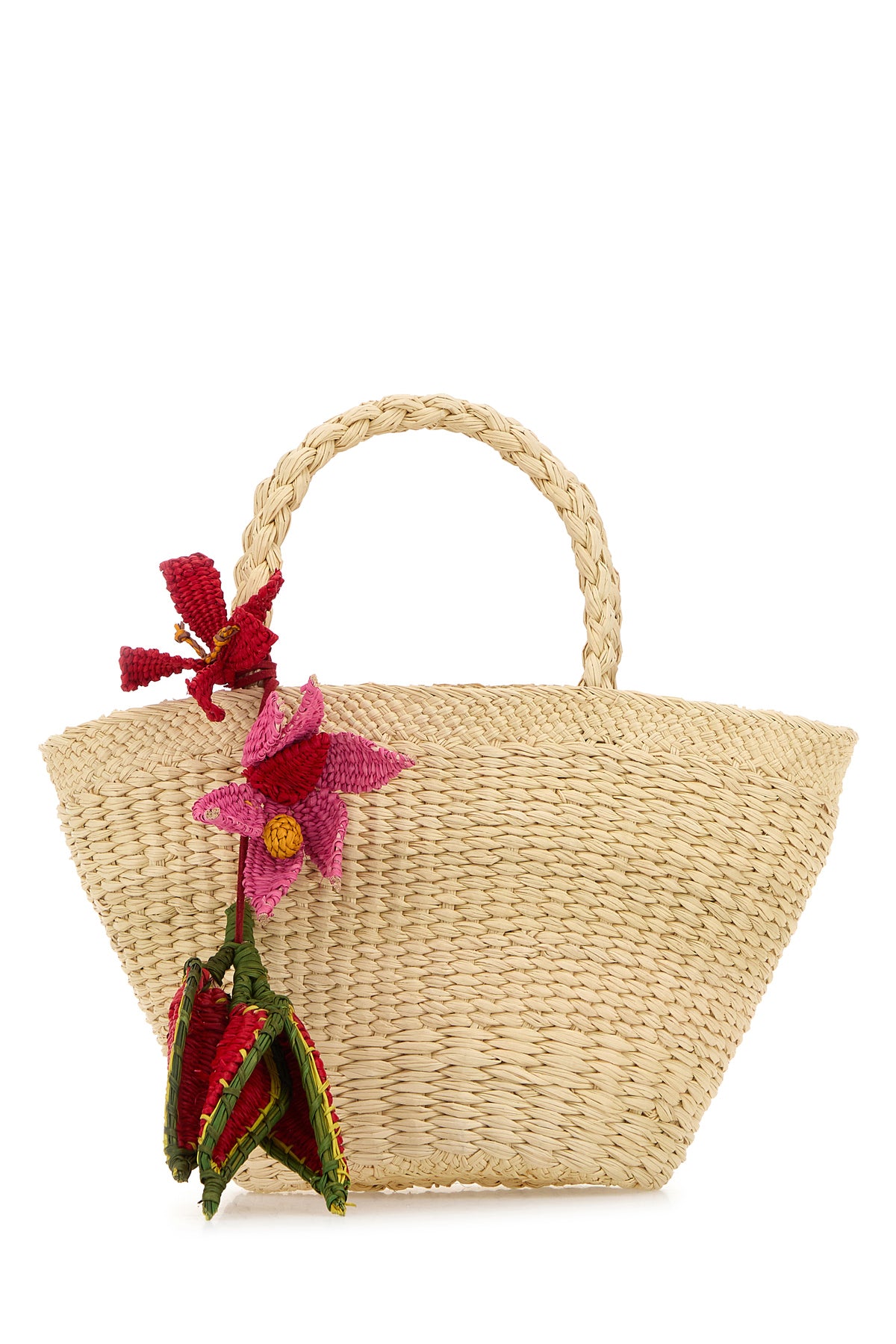 AMOR Y MEZCAL Borsa a secchiello in rafia