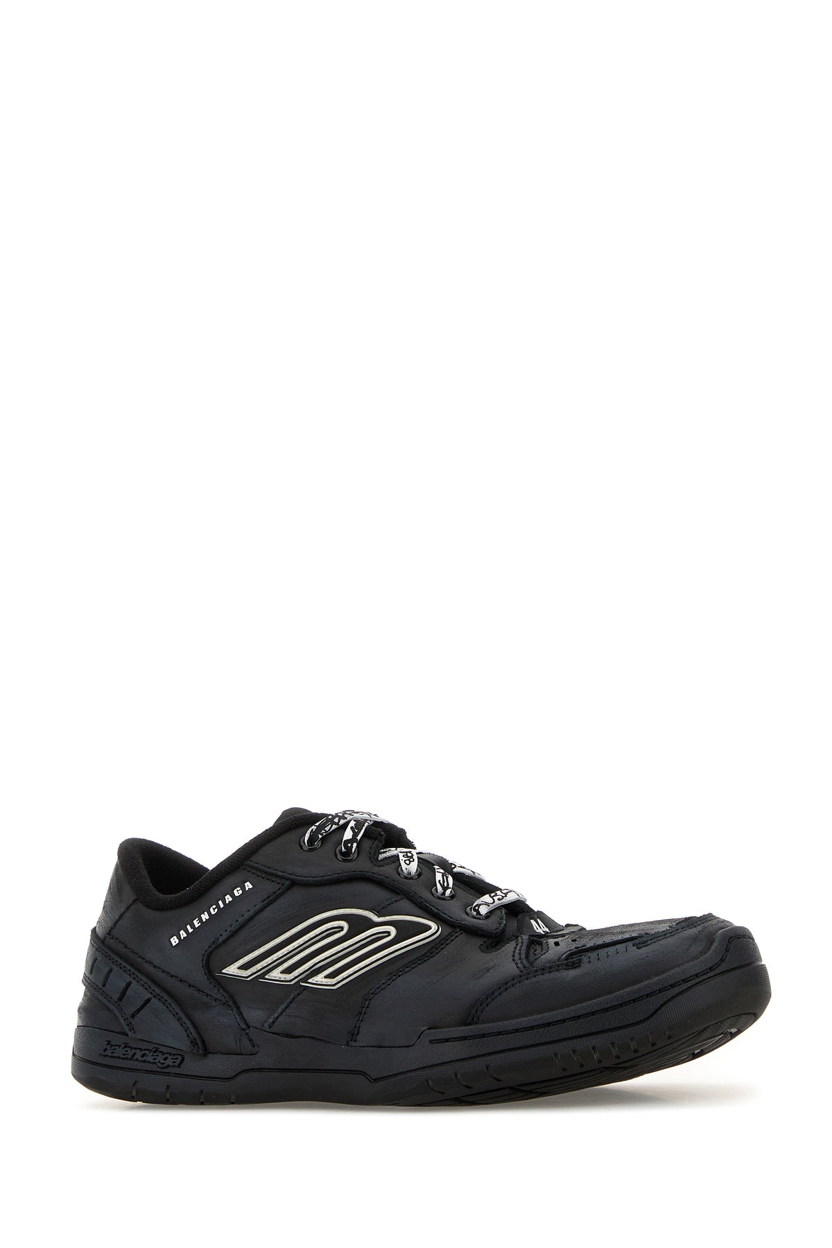 Balenciaga Sneakers Hamptons in pelle ardesia, view 2