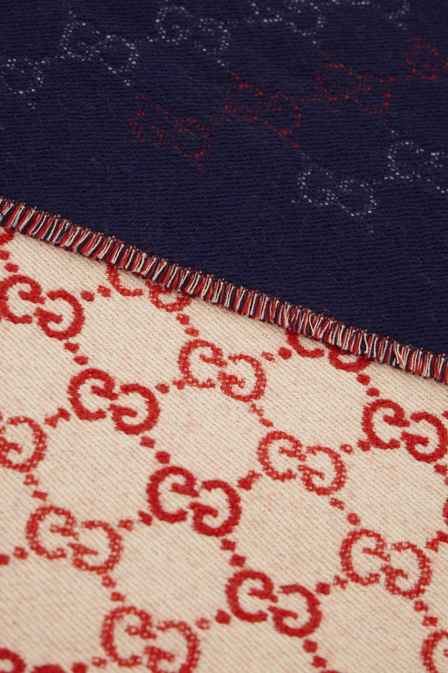 Gucci Sciarpa in lana ricamata, view 2