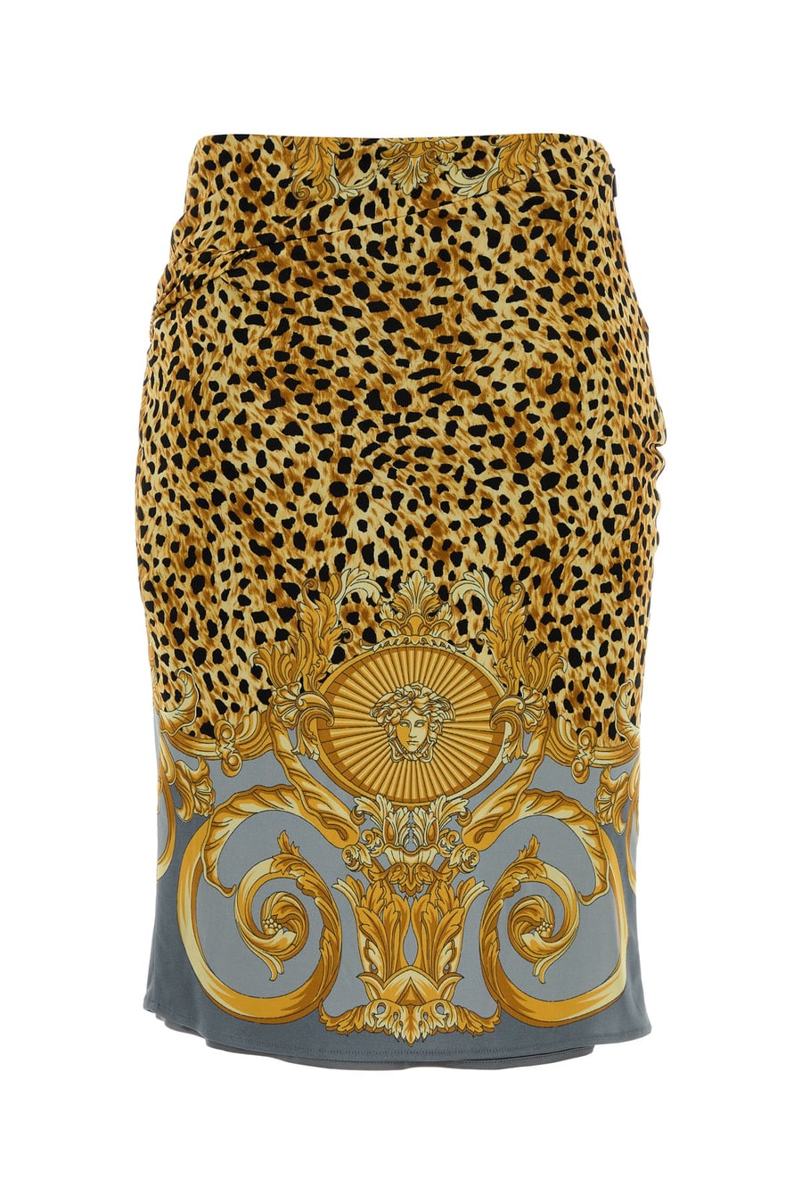 Versace Gonna in jersey stampato, view 2