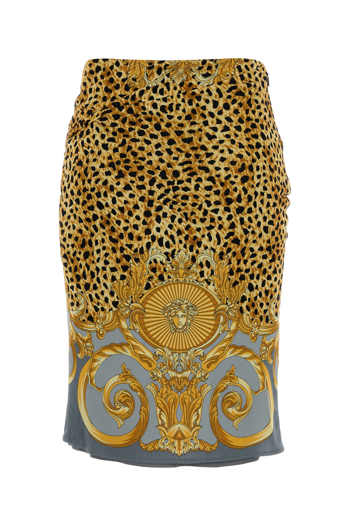 Versace Gonna in jersey stampato, view 2