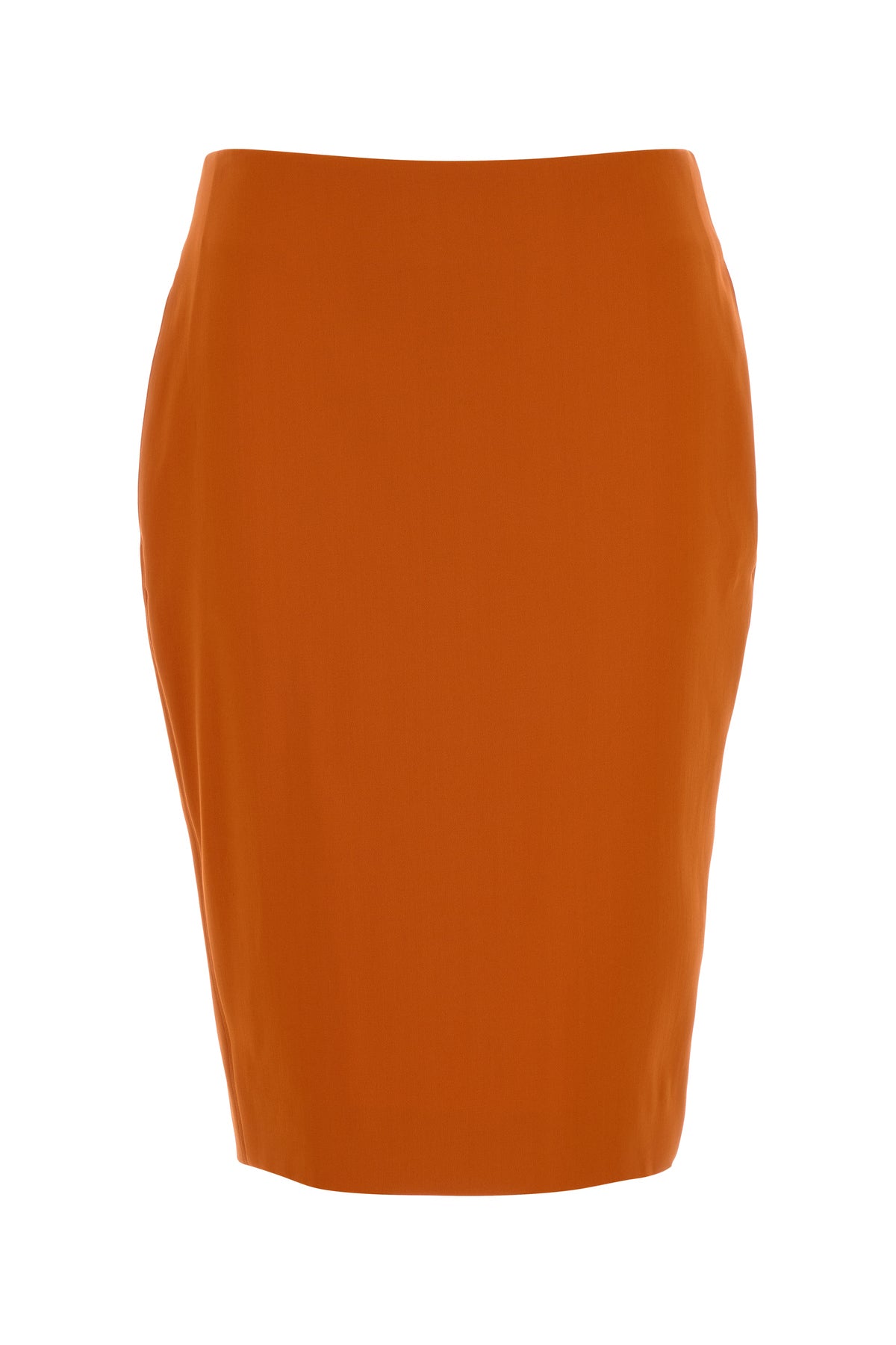 Saint Laurent Gonna in misto viscosa stretch arancione