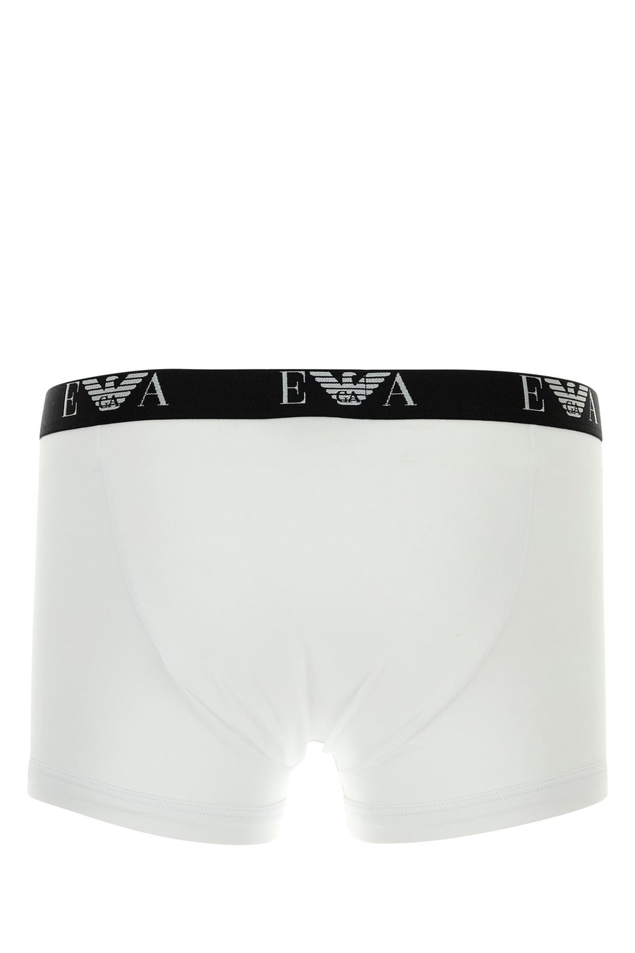 Emporio Armani Set di boxer in cotone stretch bianco, view 2