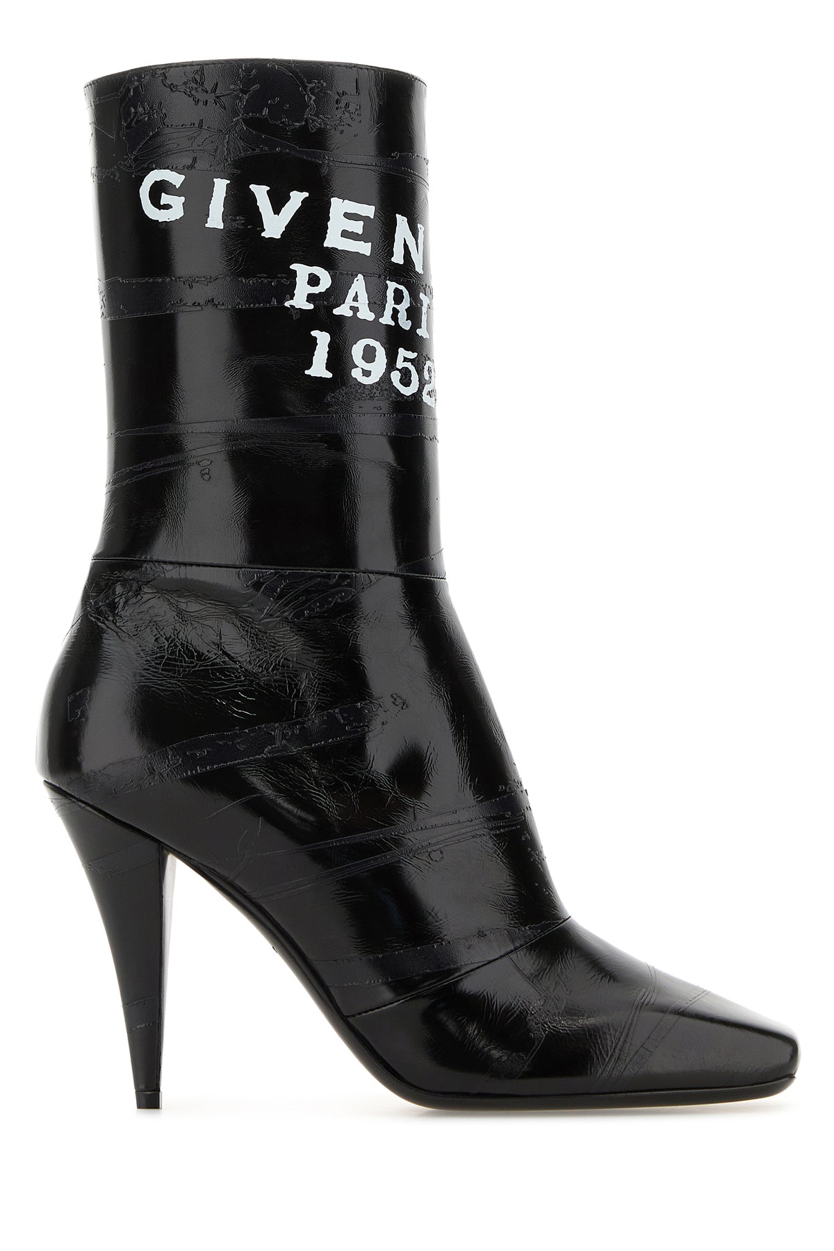 Givenchy Stivaletti Sliced Square GIVENCHY Tape in pelle nera