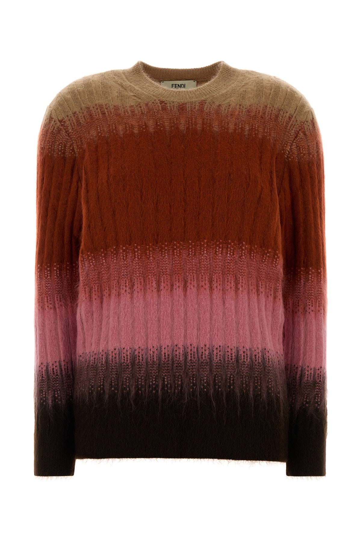 Fendi Maglione in misto mohair multicolor