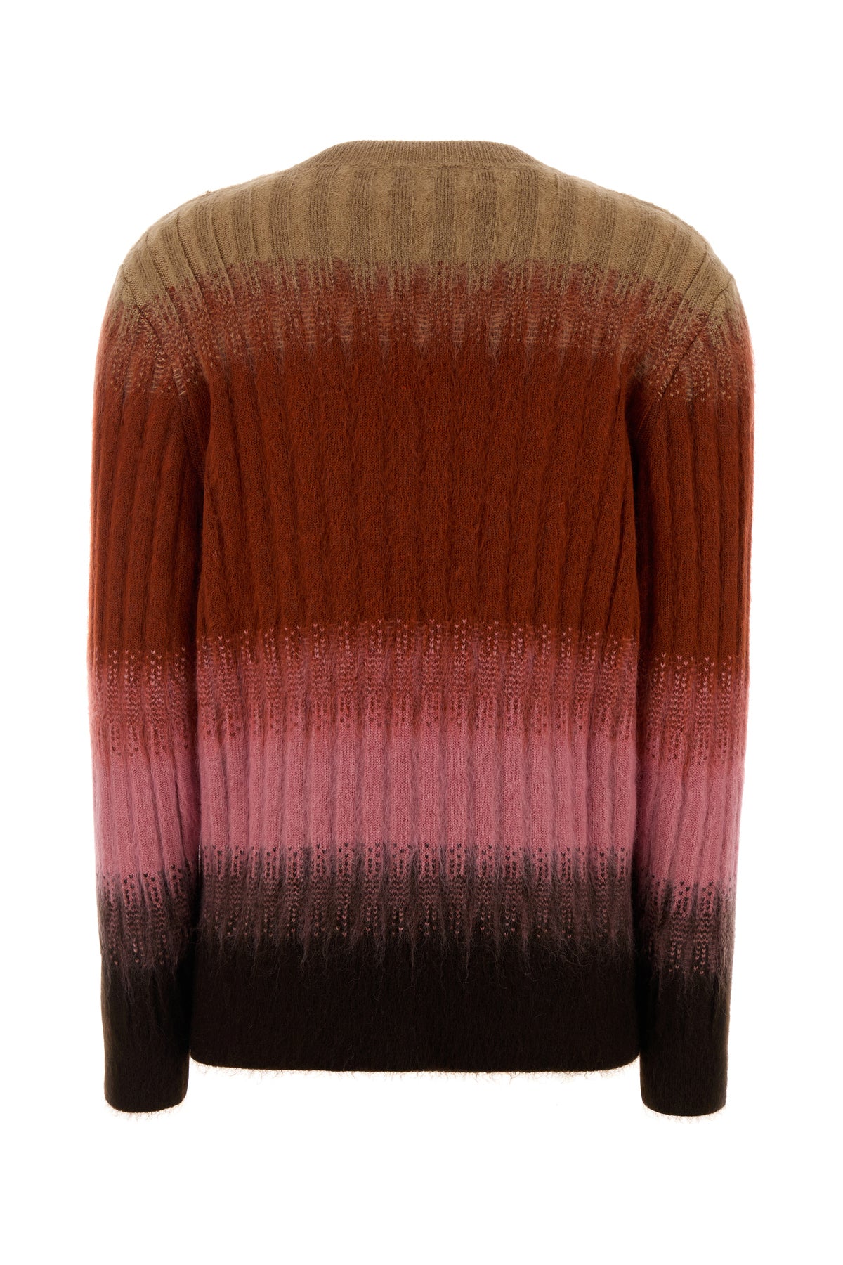 Fendi Maglione in misto mohair multicolor, view 2