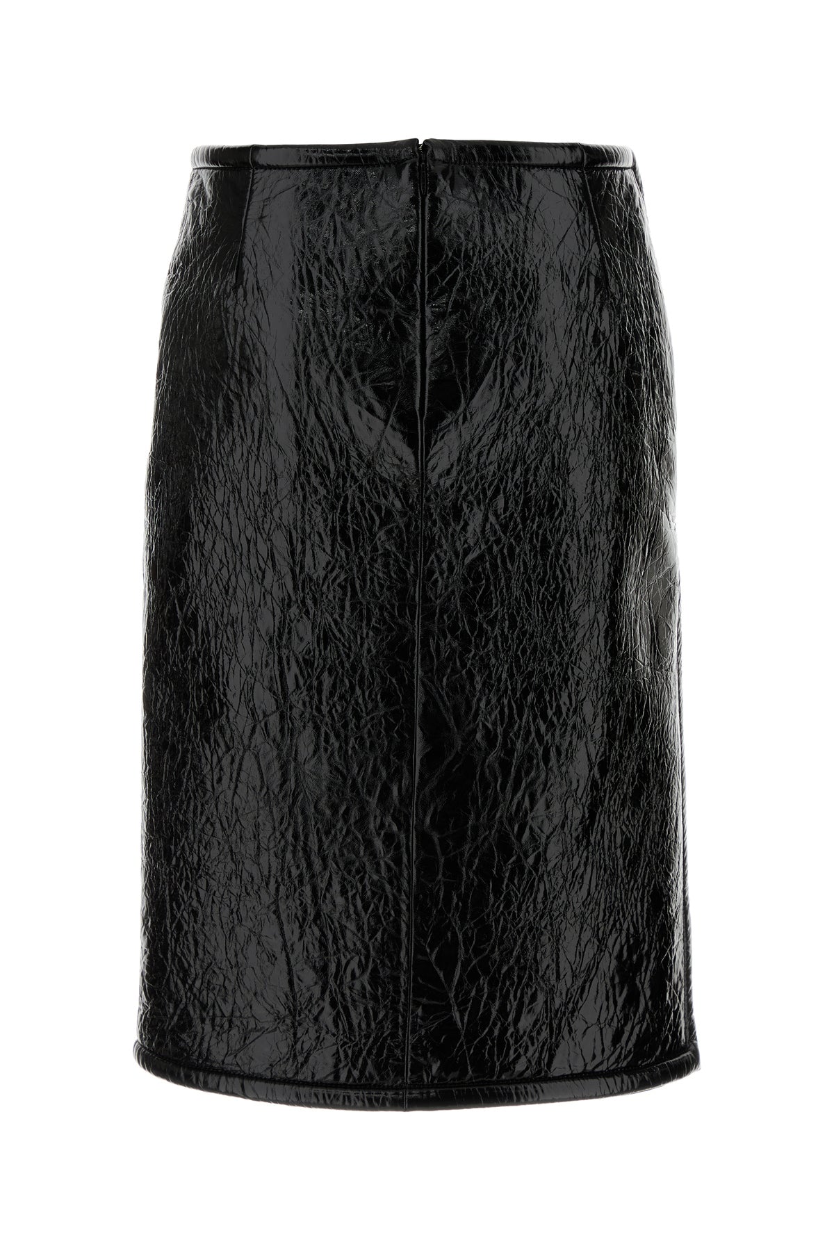 Gucci Gonna in pelle nera, view 2