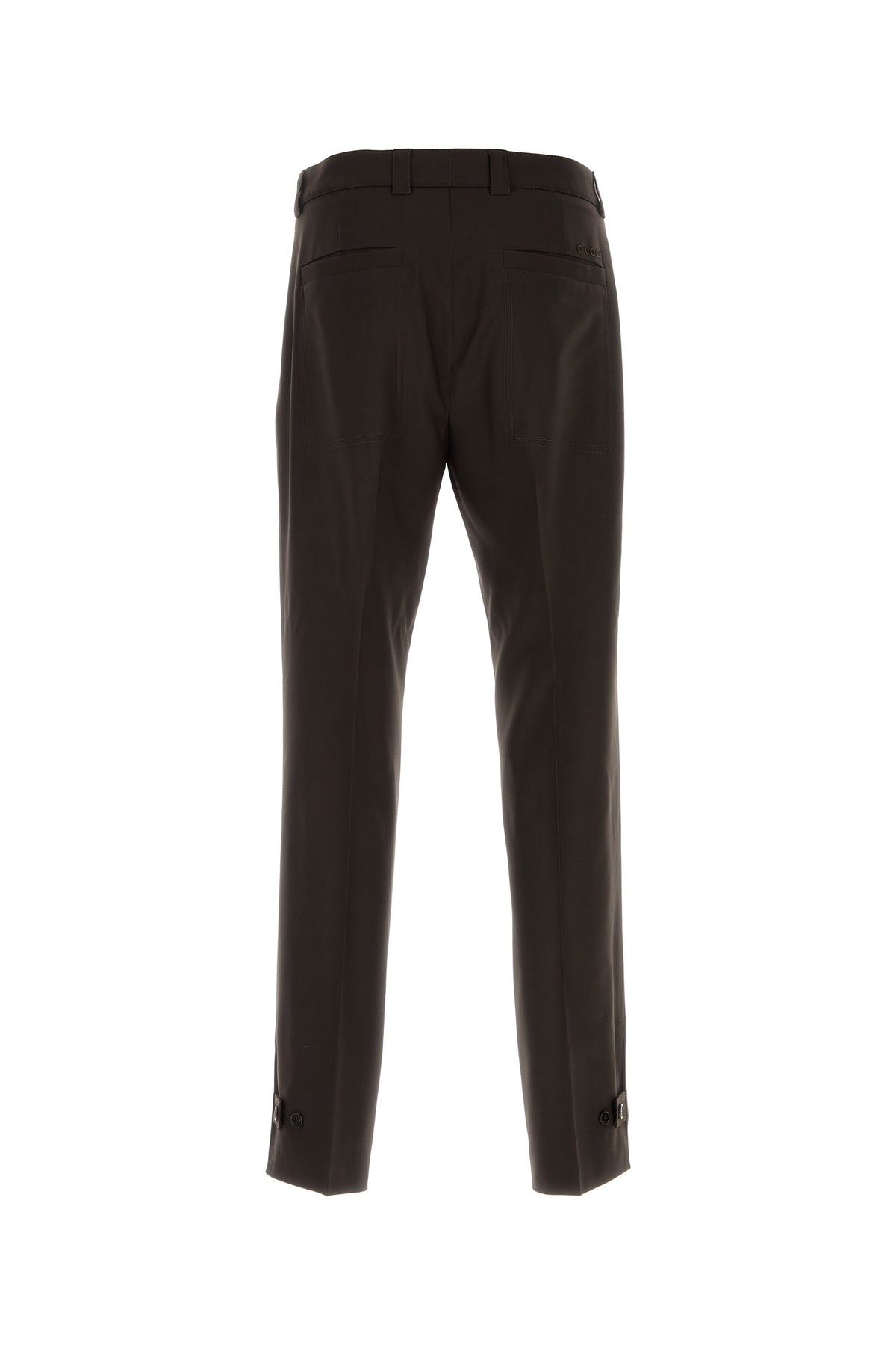 Gucci Pantalone in gabardine cioccolato, view 2