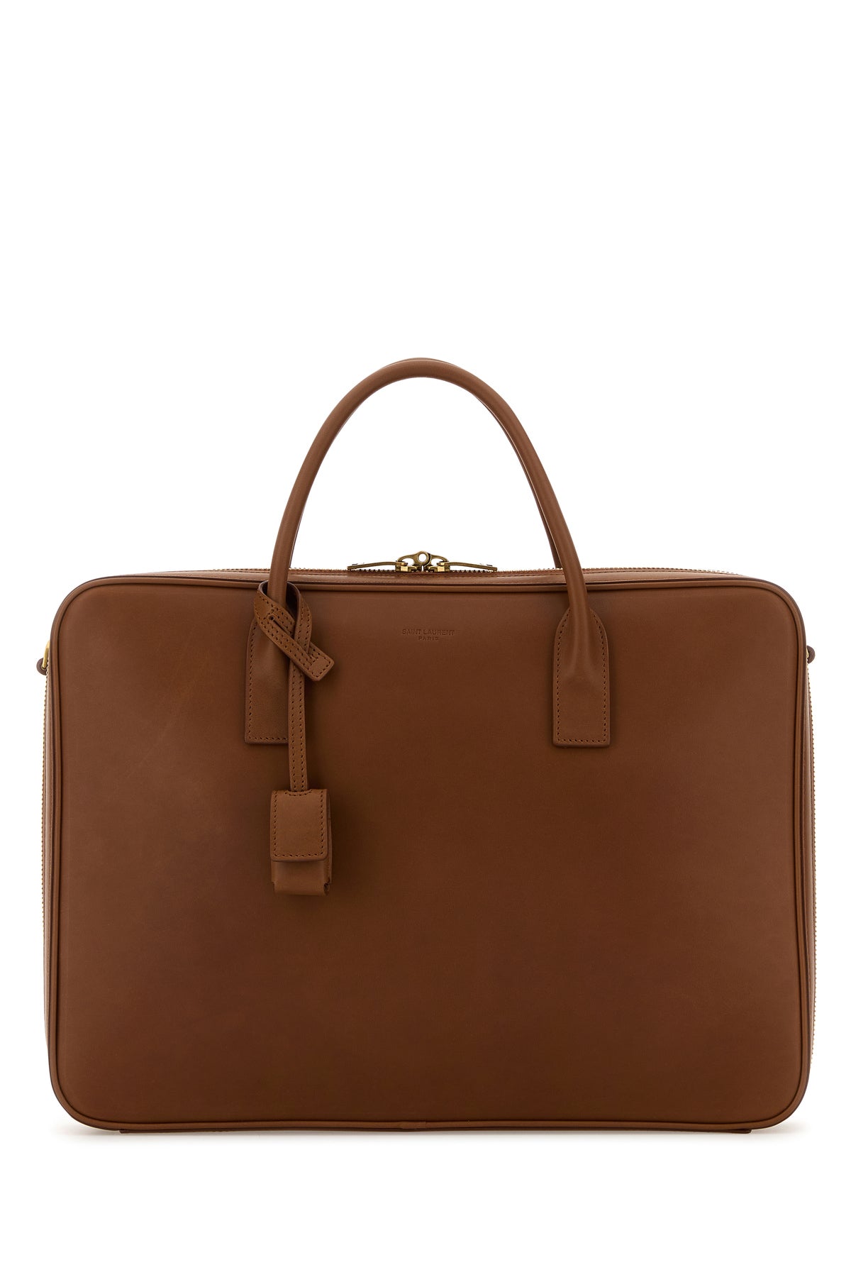 Saint Laurent Ventiquattrore in pelle caramello