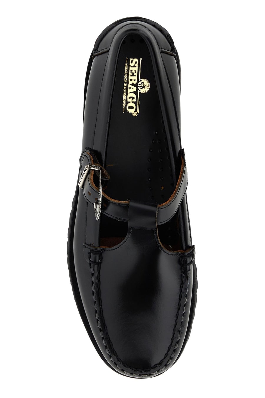SEBAGO mocassini Aurora in pelle nera, view 4