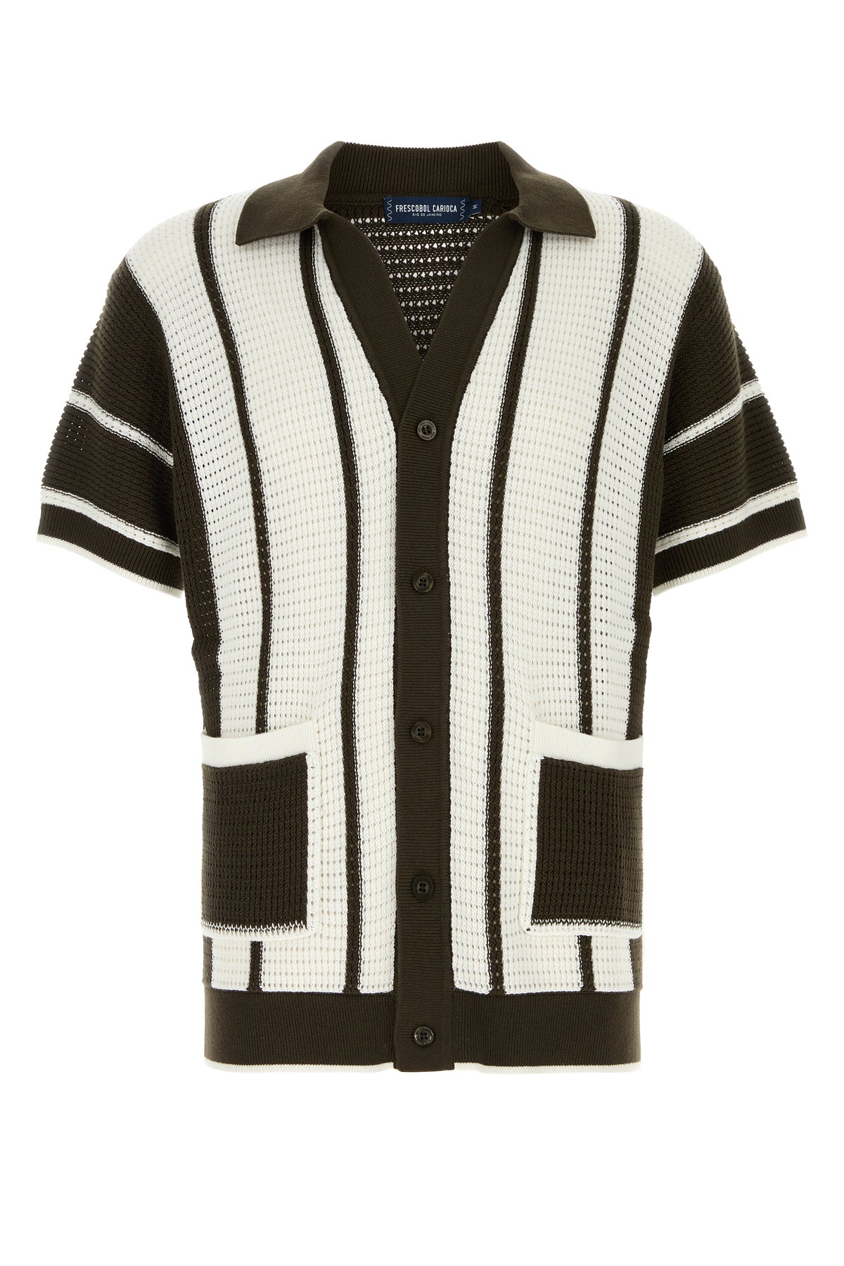FRESCOBOL CARIOCA Camicia Fabricio in crochet ricamato