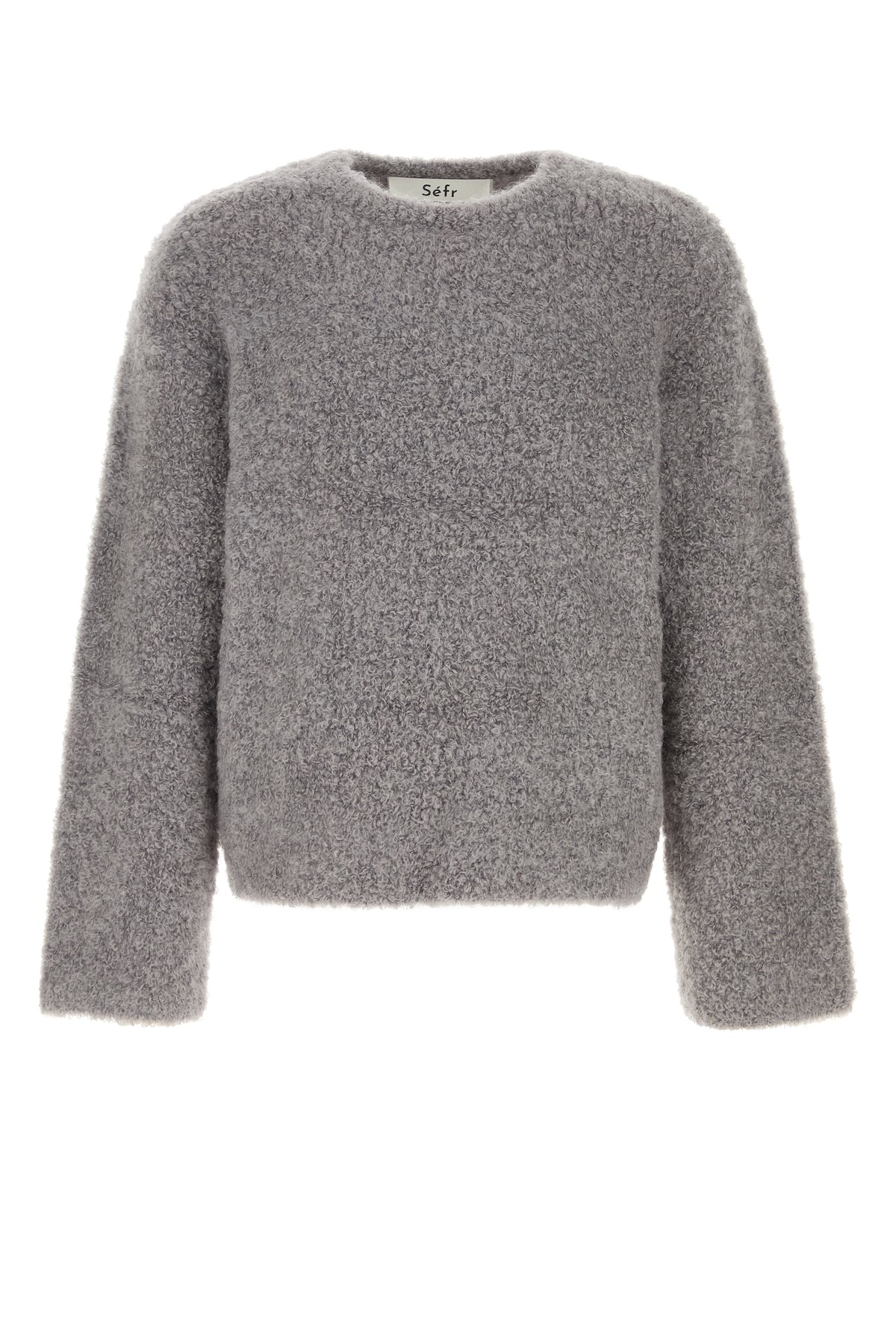 SEFR Maglione Jermaine in misto mohair stretch grigio