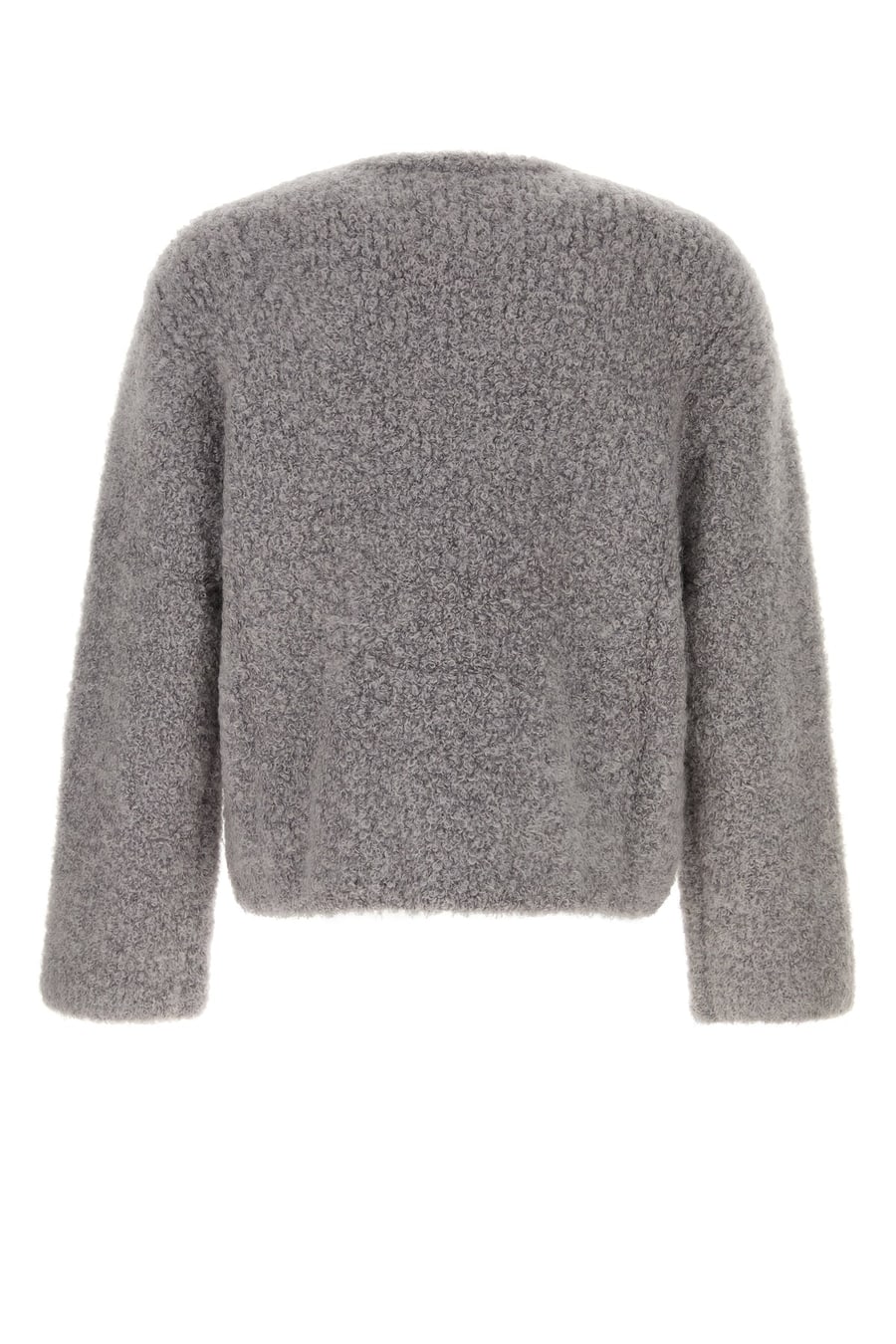 SEFR Maglione Jermaine in misto mohair stretch grigio, view 2