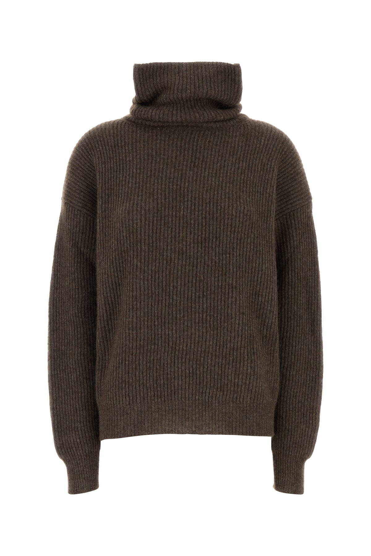 UMA WANG Maglione Raccoon in lana marrone