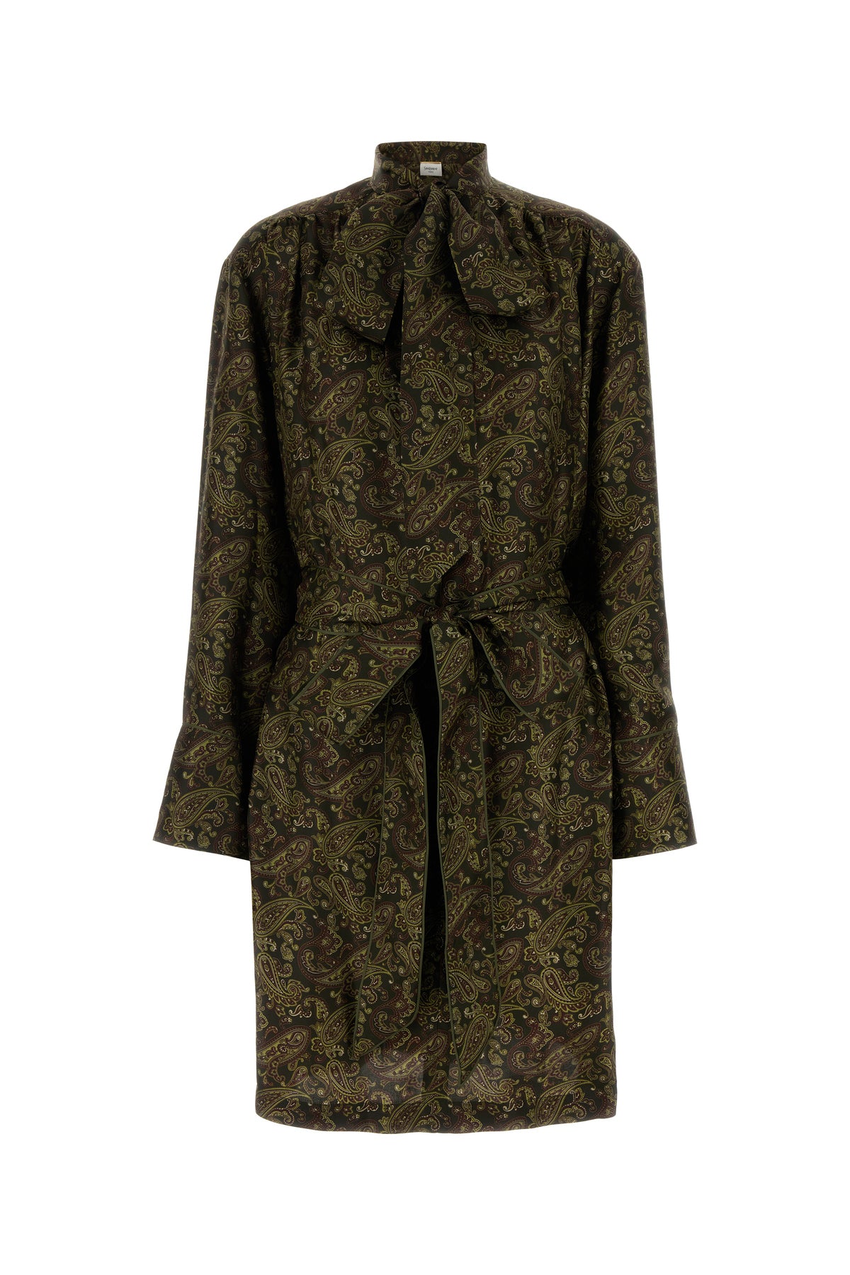 Saint Laurent Abito in seta stampata