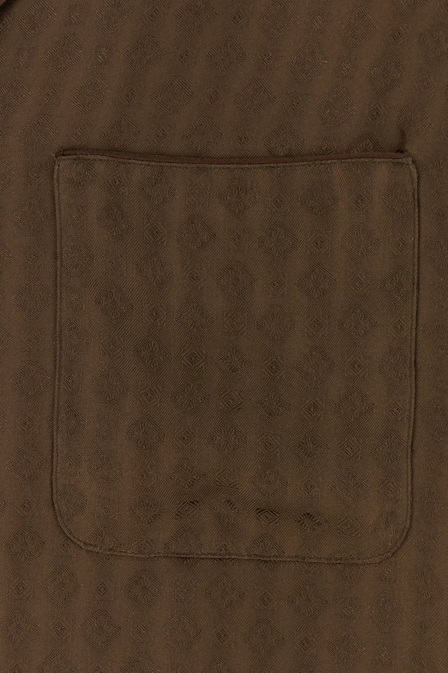 Saint Laurent Camicia in seta marrone, view 5