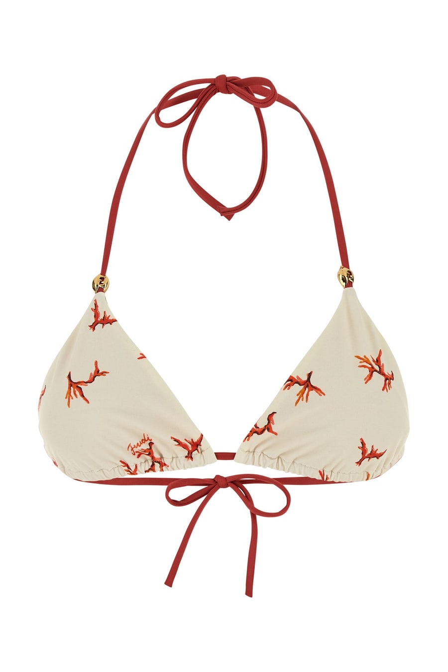 Fendi Top bikini in nylon stretch stampato