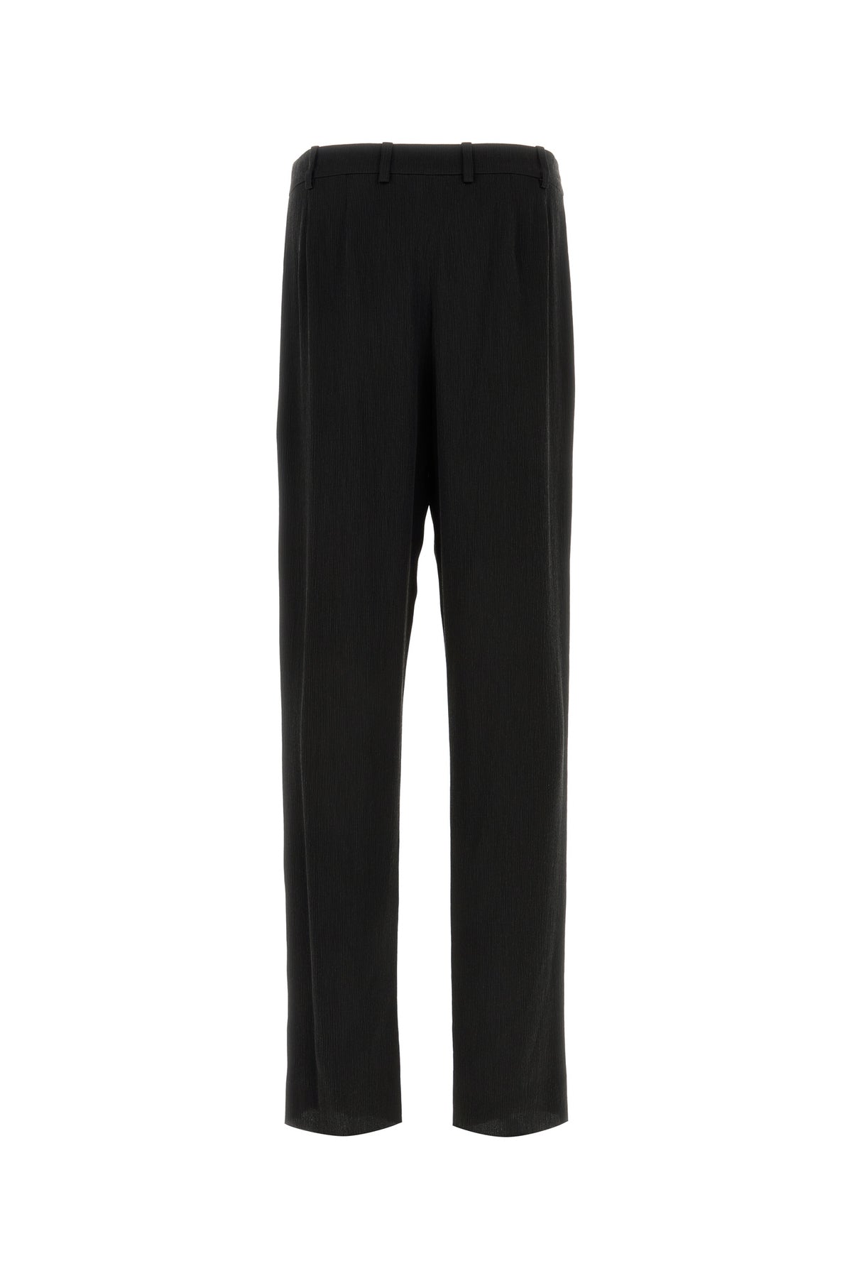 Saint Laurent Pantalone dalla gamba ampia in crepe nero, view 2