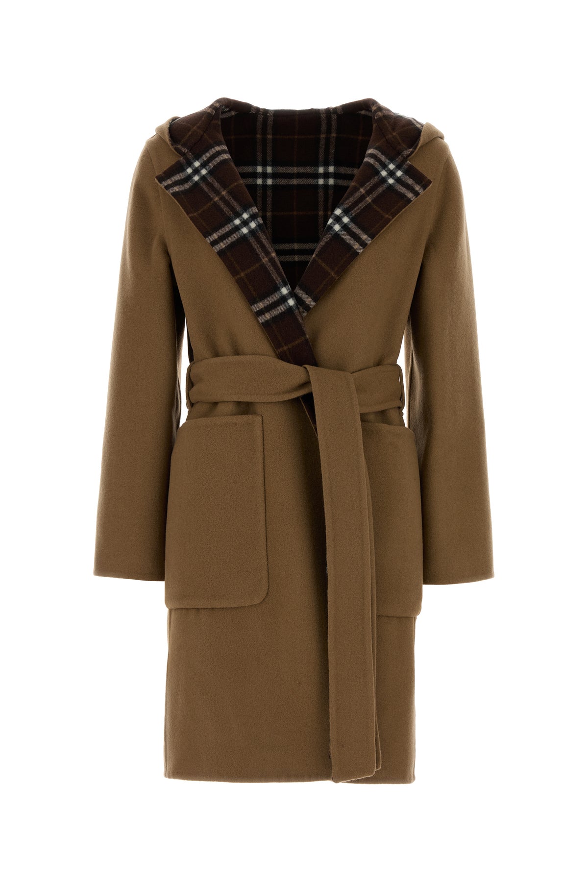 Burberry Cappotto reversibile in lana cammello