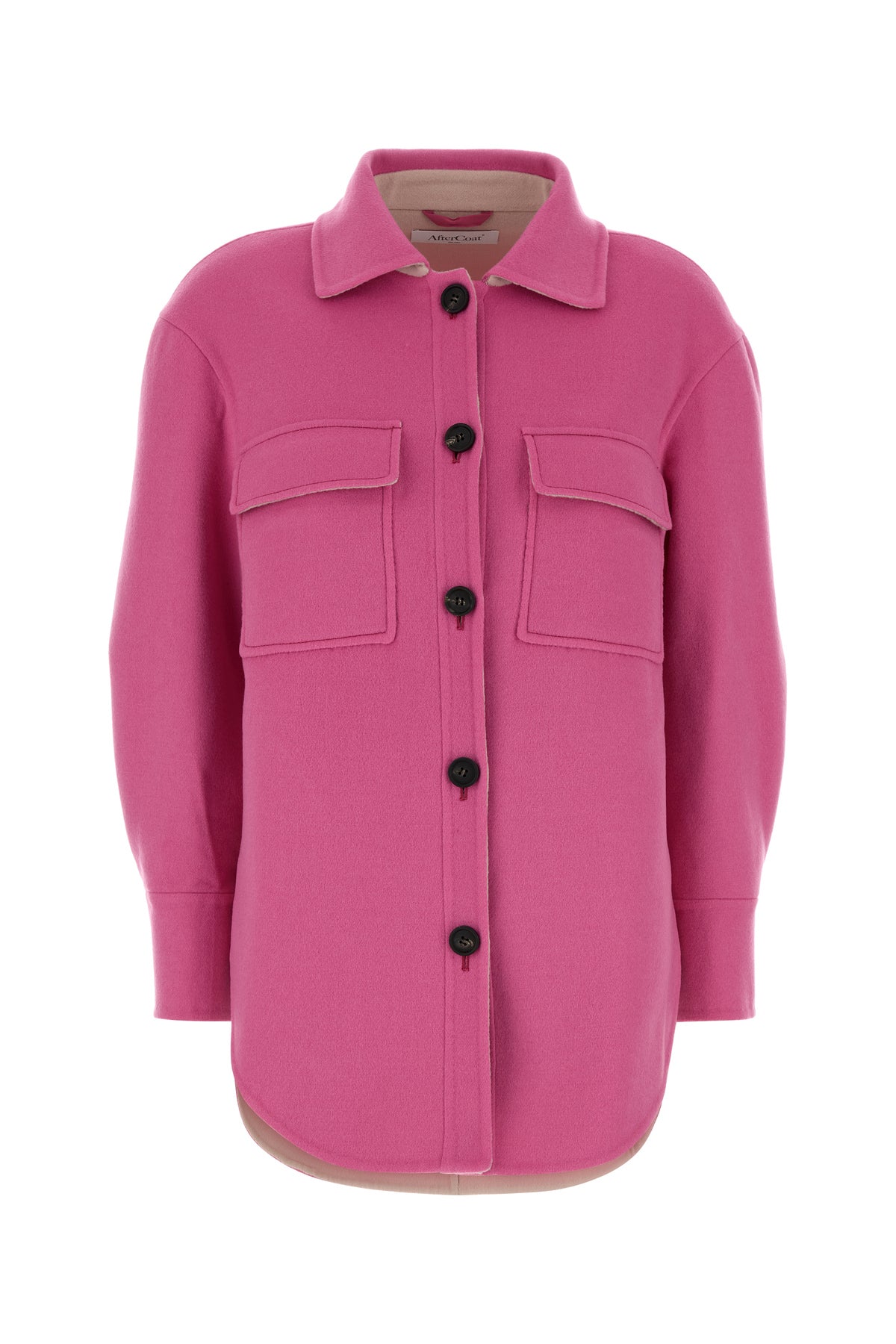 AFTERCOAT Cappotto in misto lana rosa