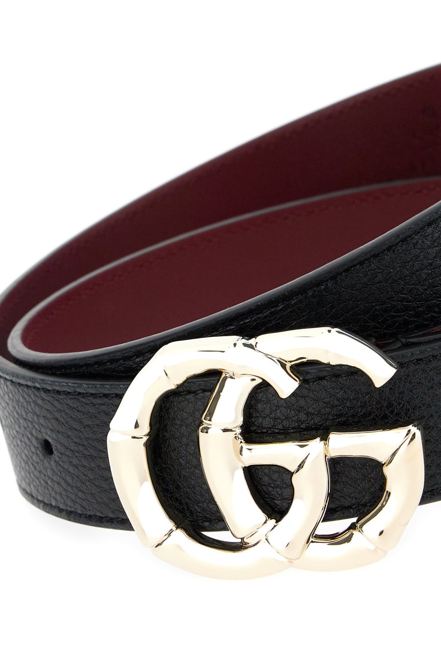 Gucci Cintura in pelle nera, view 3