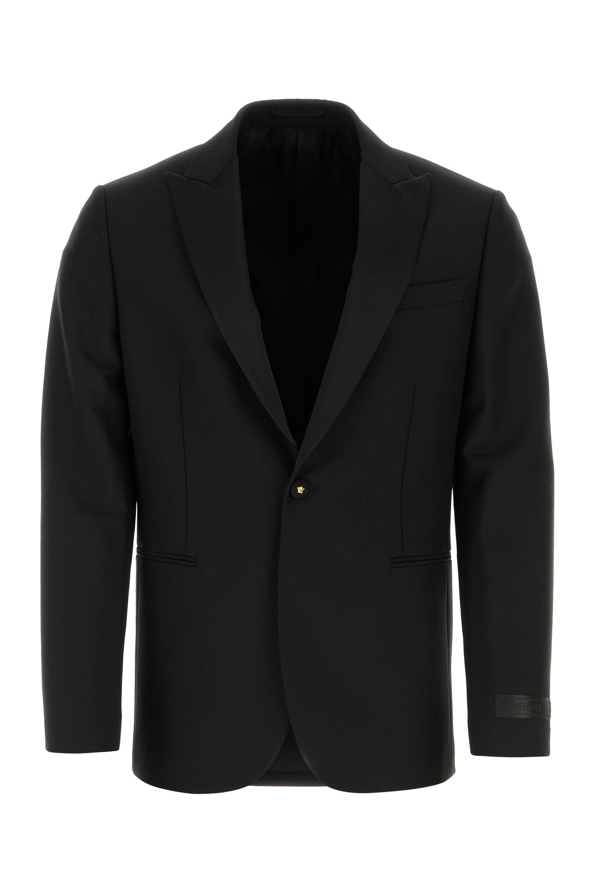 Versace Giacca in misto lana nera