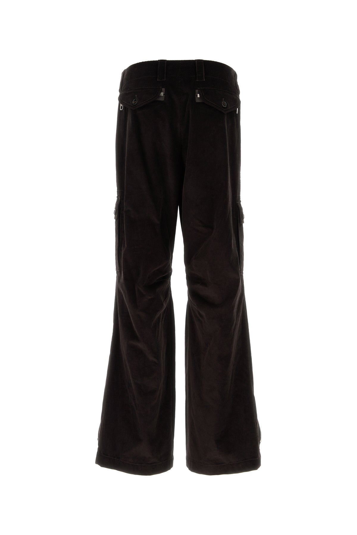 Dolce & Gabbana Pantalone cargo in velluto a coste testa di moro, view 2