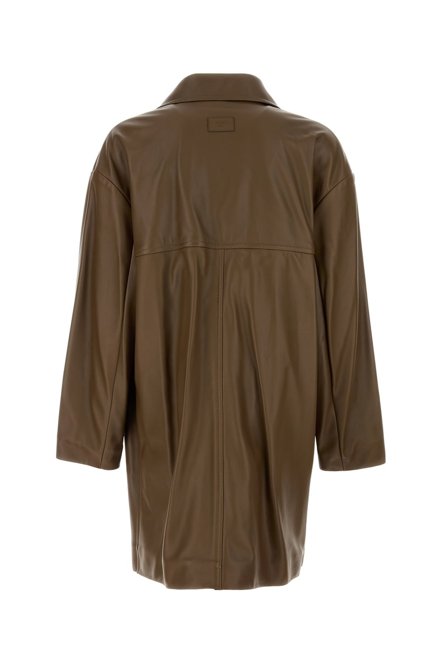 Fendi Cappotto in nappa marrone, view 2