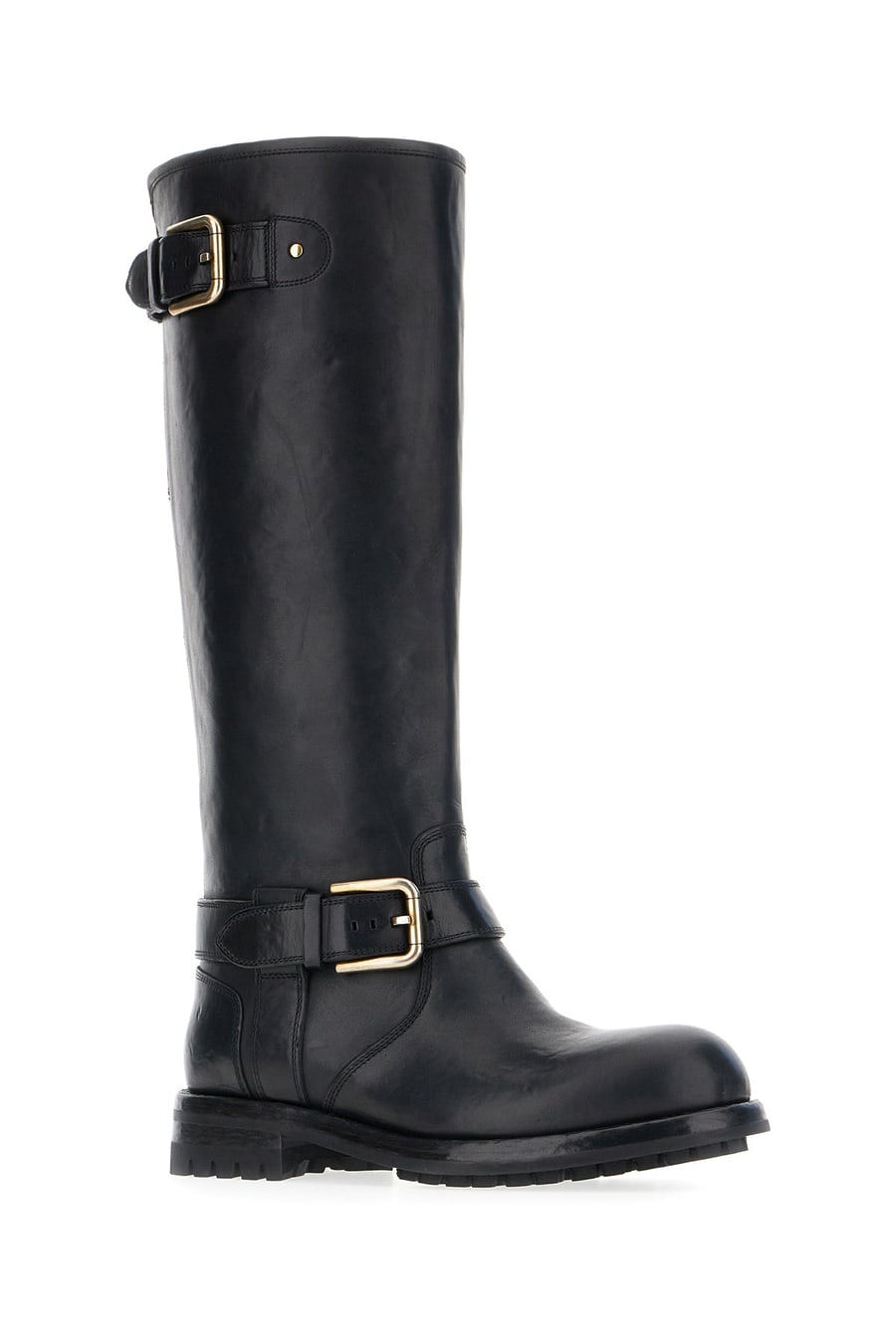Dolce & Gabbana Stivali in pelle nera, view 2