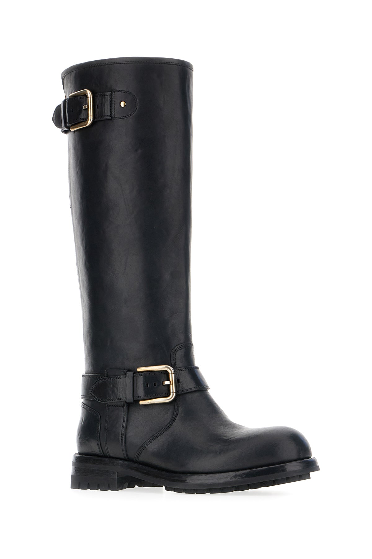 Dolce & Gabbana Stivali in pelle nera, view 2